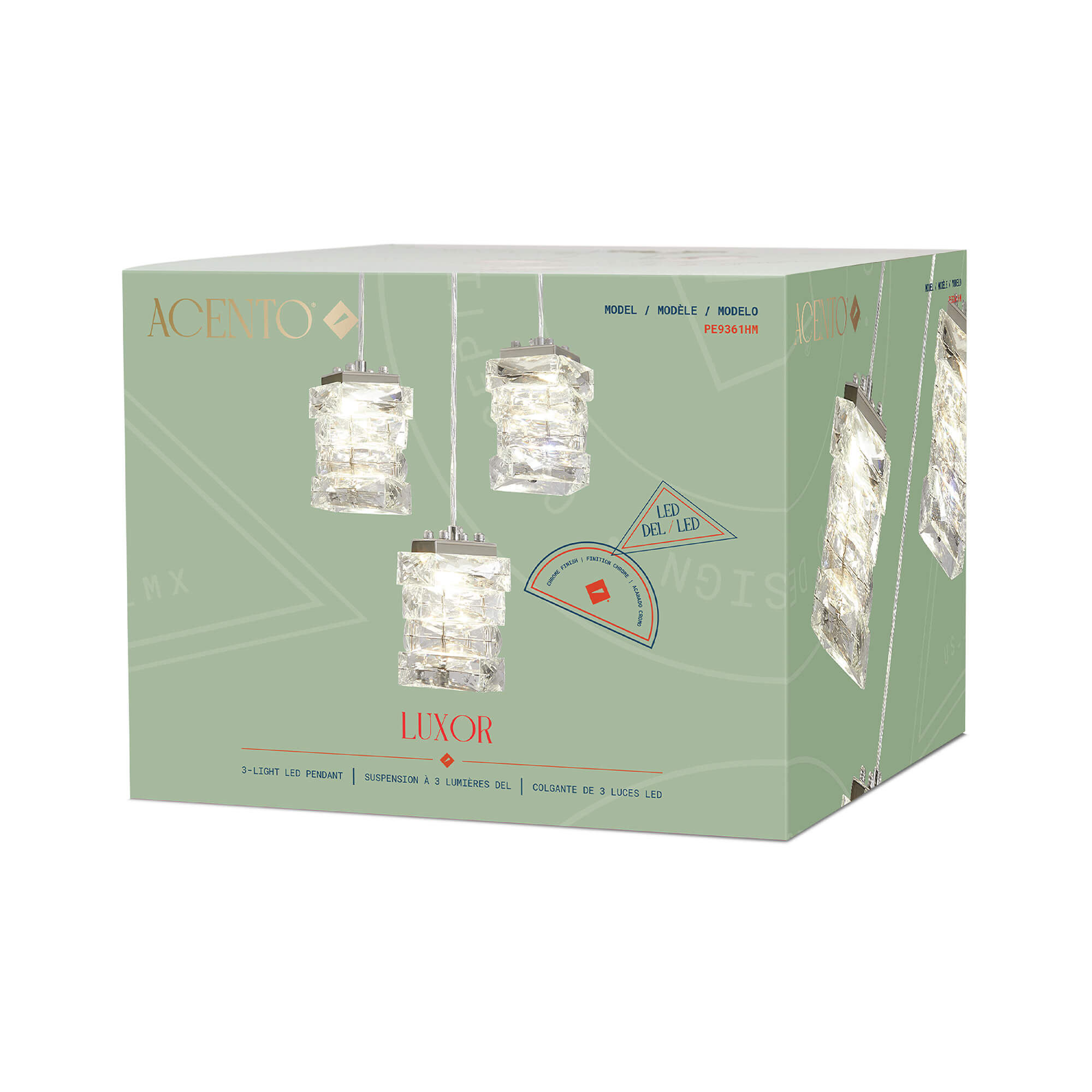 Luxor LED 3-Light Pendant