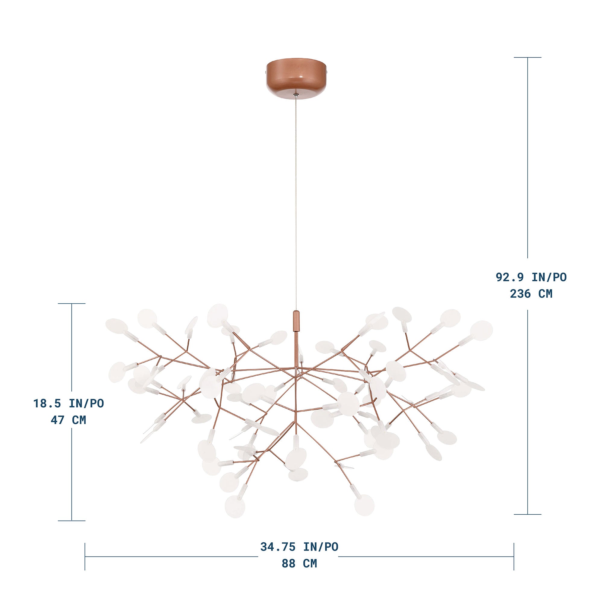 63-Light Nordic LED Chandelier
