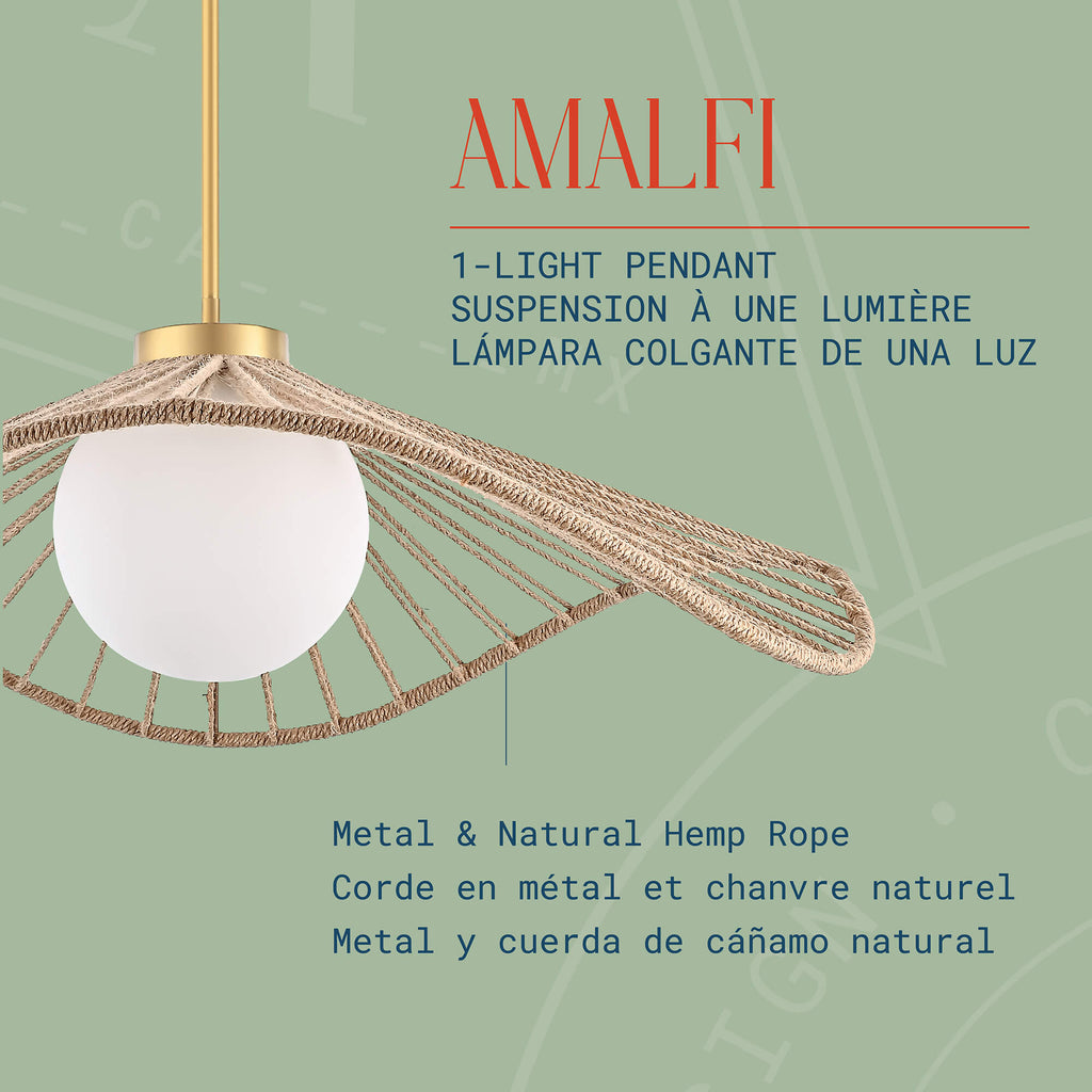 Candelabro Amalfi de 1 luz