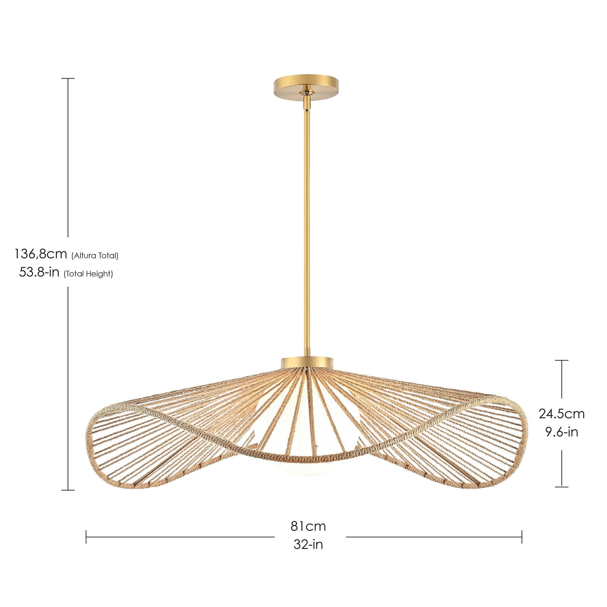 Amalfi Suspension à 1 lumière
