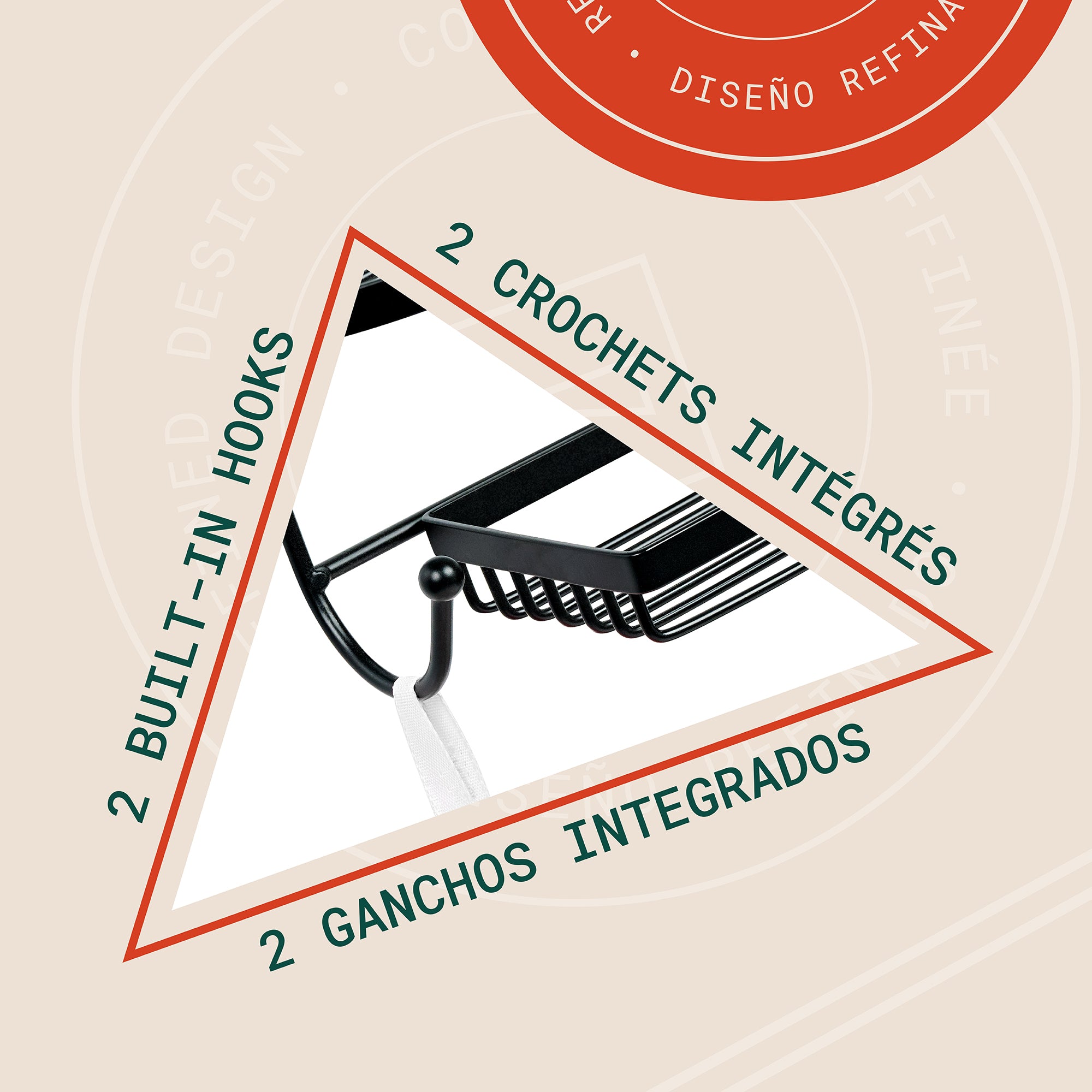 Linea Organizador para regadera de 3 niveles