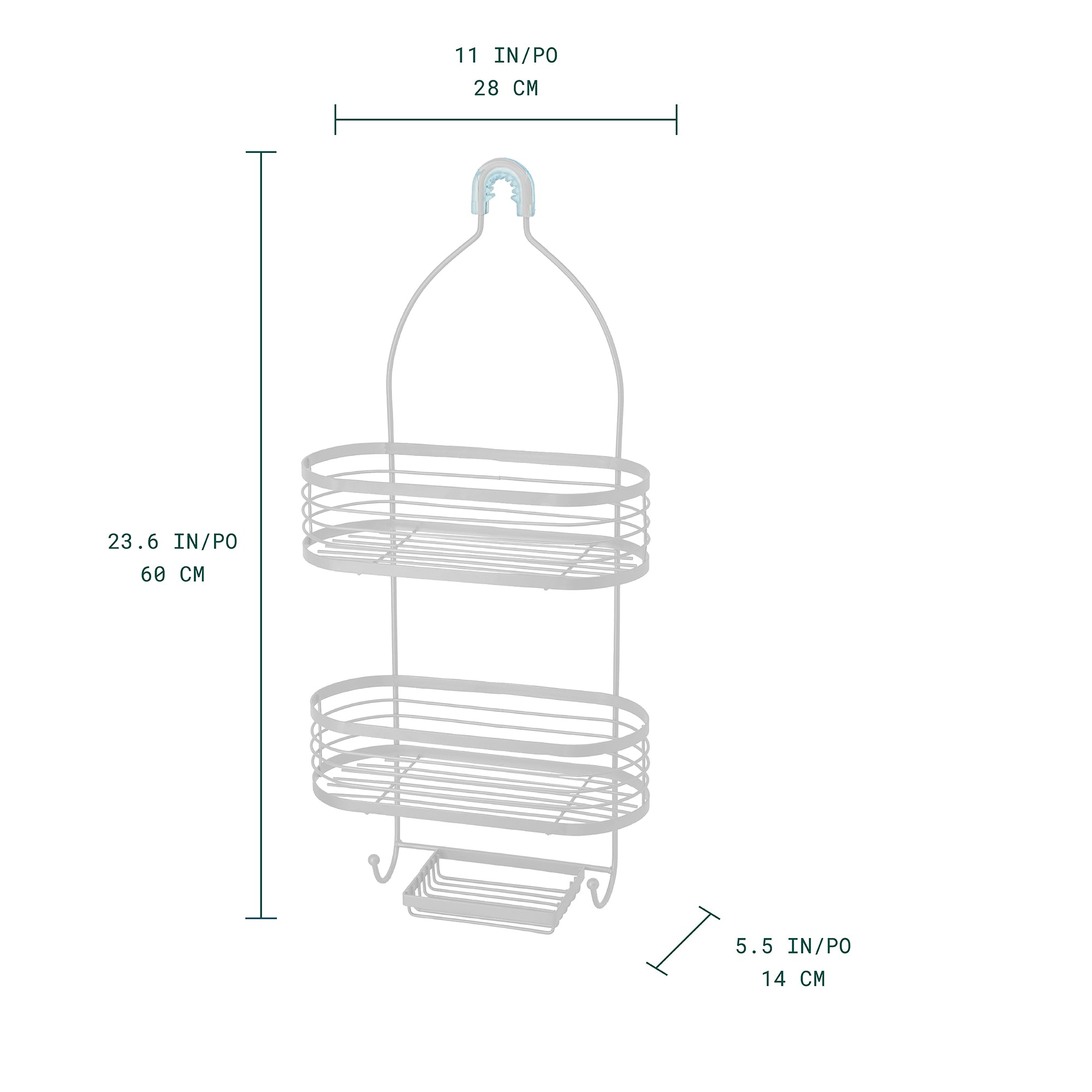 Linea Organizador para regadera de 3 niveles