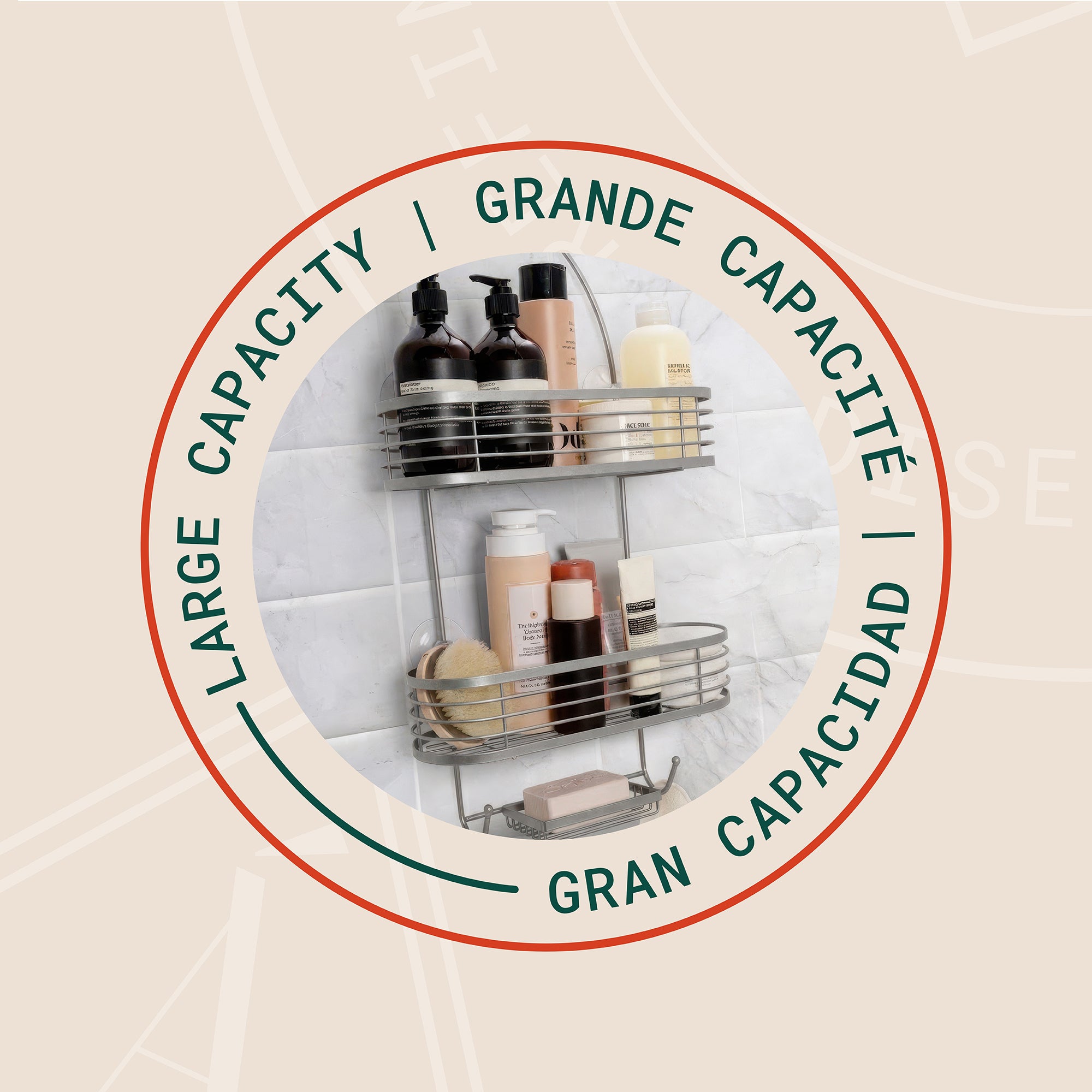 Linea Organizador para regadera de 3 niveles
