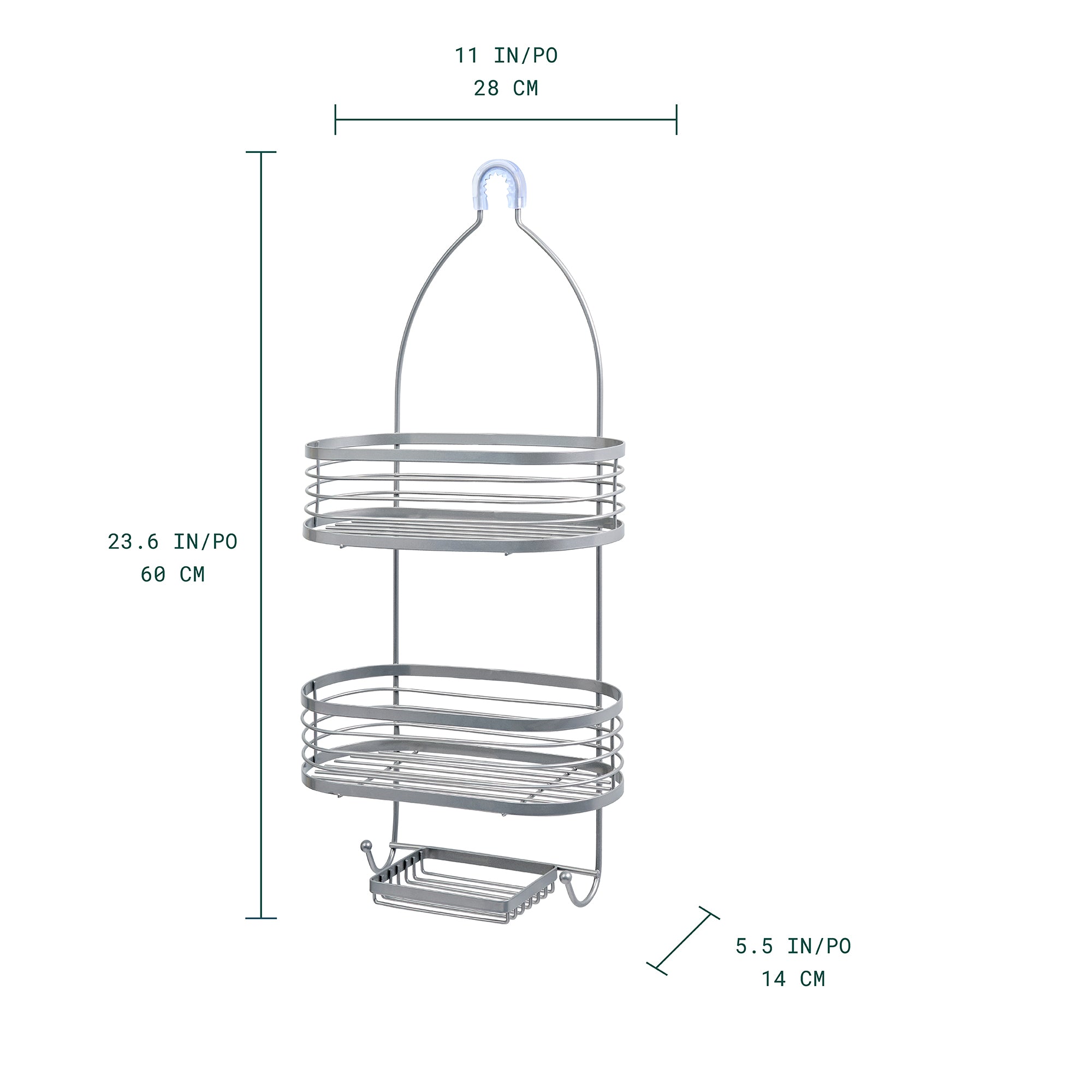 Linea Organizador para regadera de 3 niveles