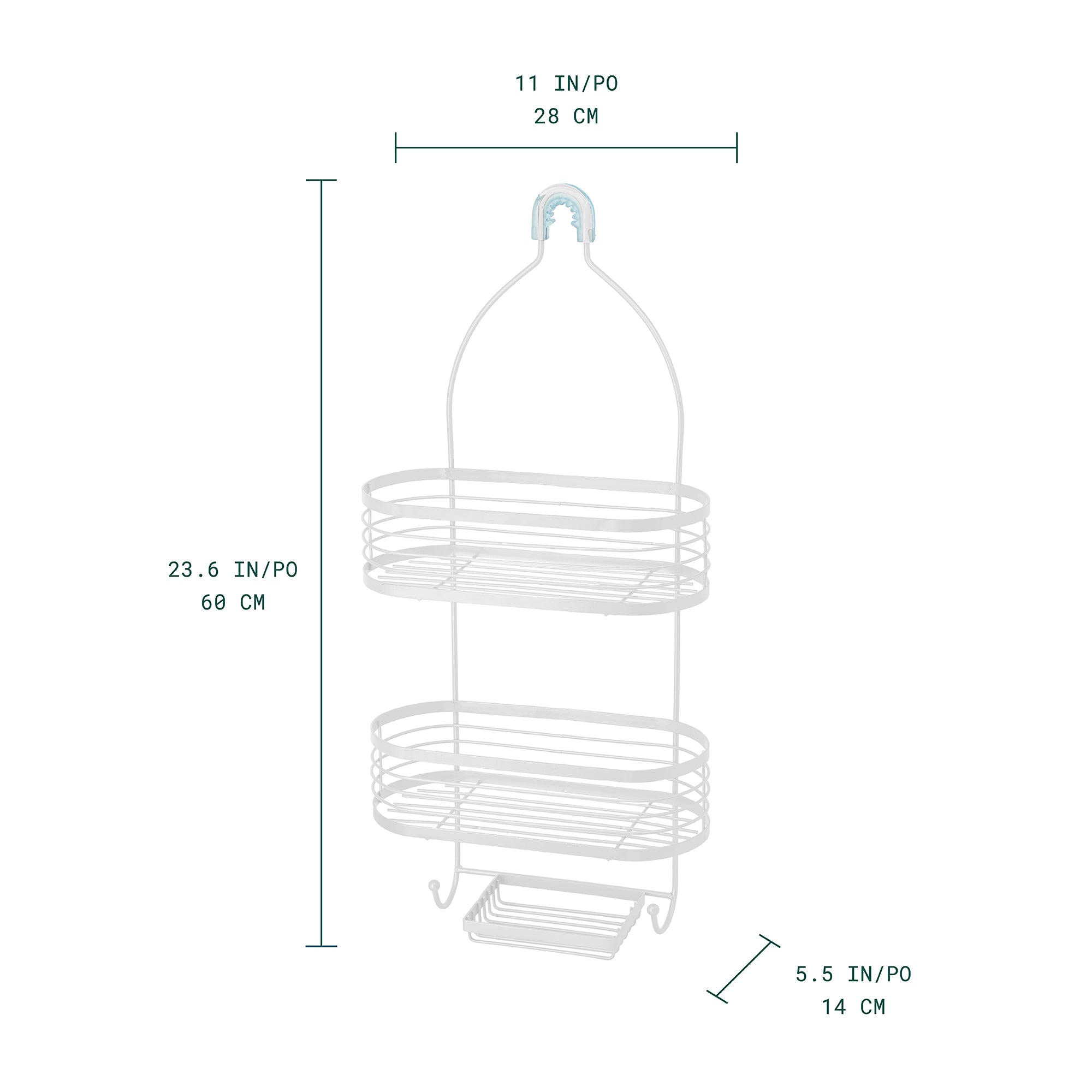 Linea Organizador para regadera de 3 niveles