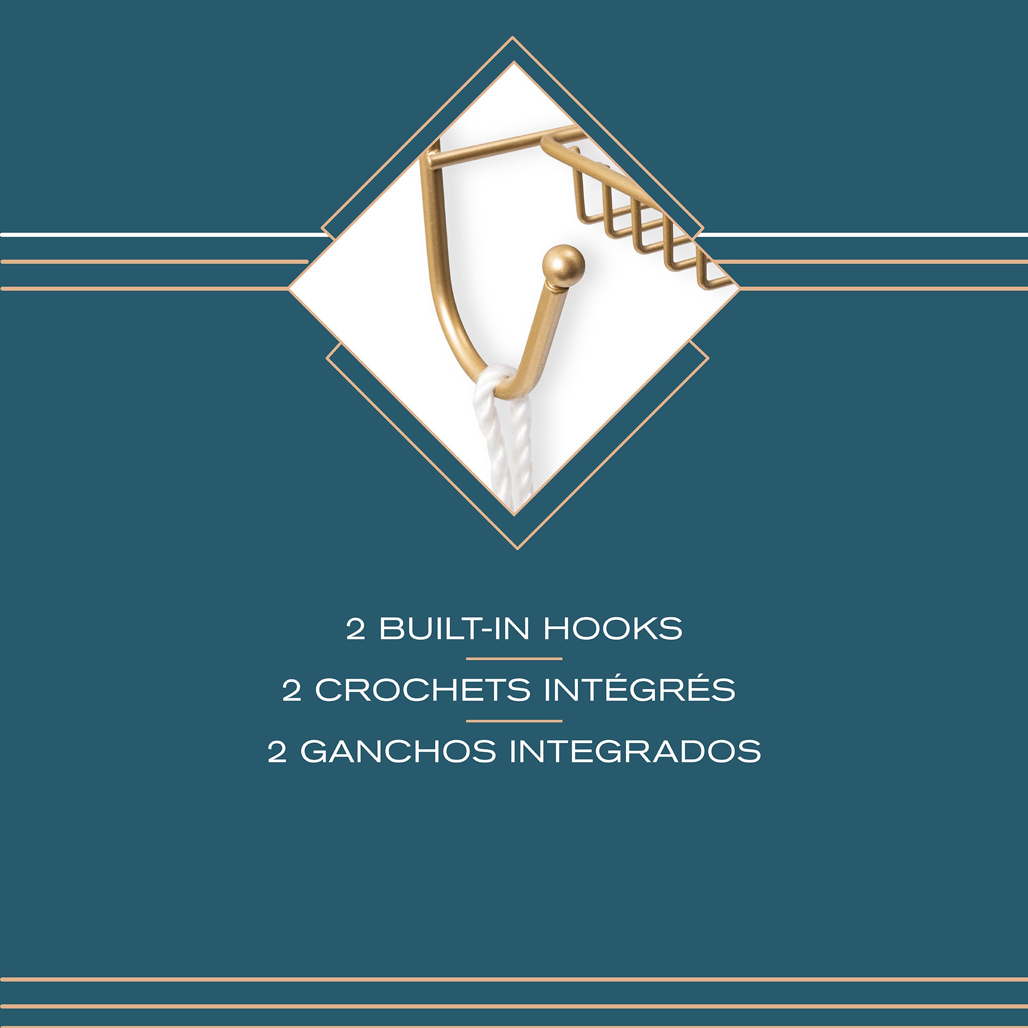 Rondo Organizador  para regadera  de 3 niveles