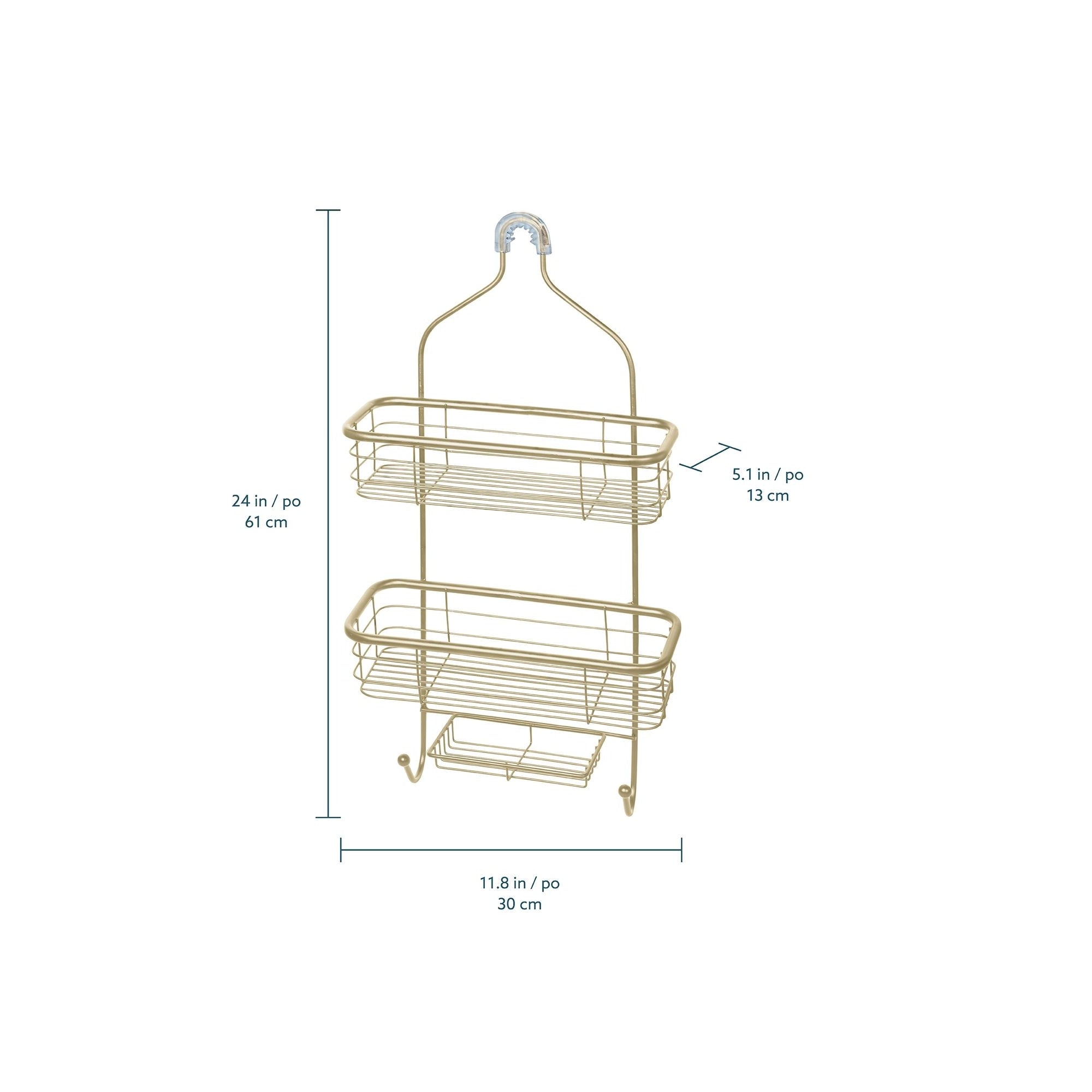 Rondo Organizador colgante para baño de 3 niveles