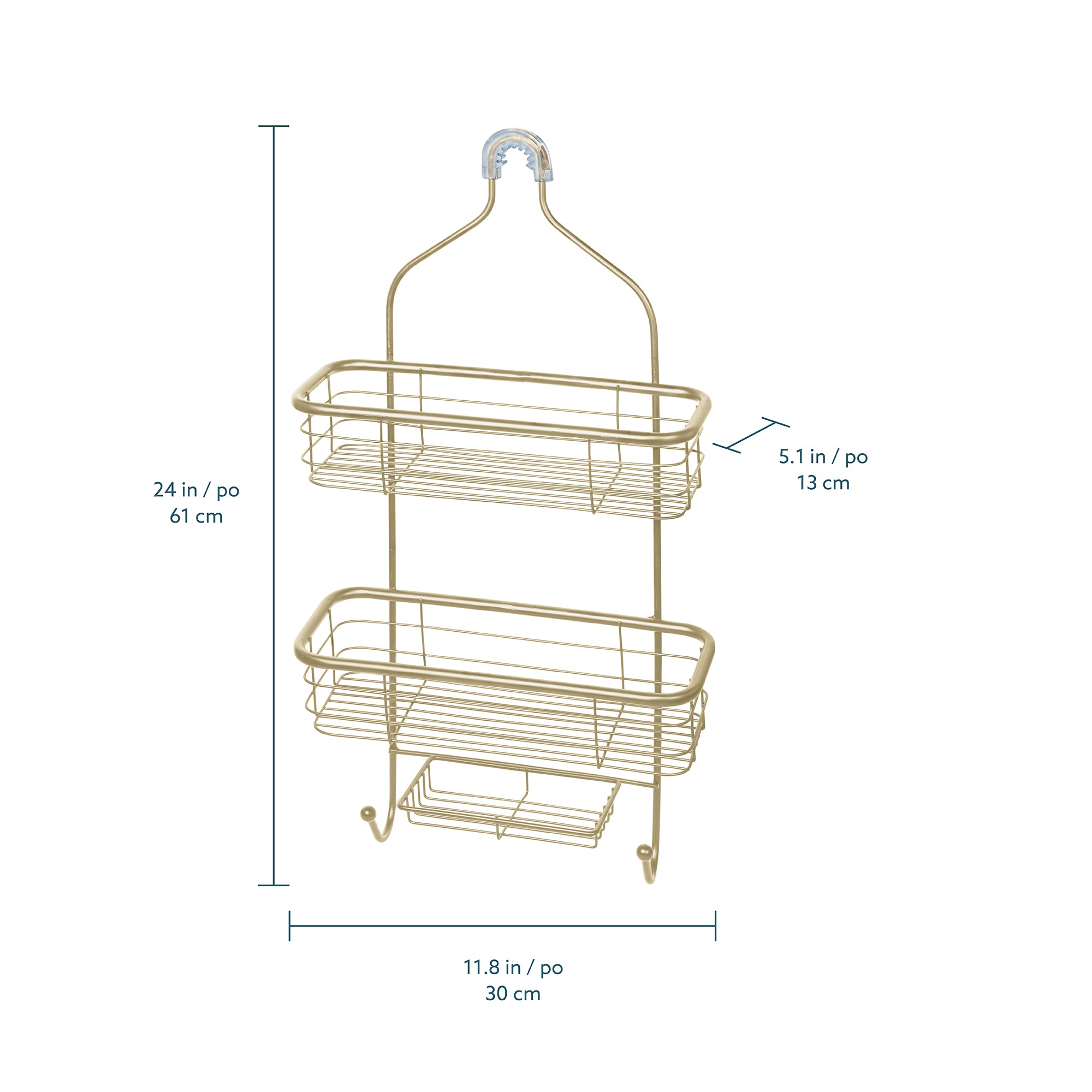 Rondo Organizador  para regadera  de 3 niveles