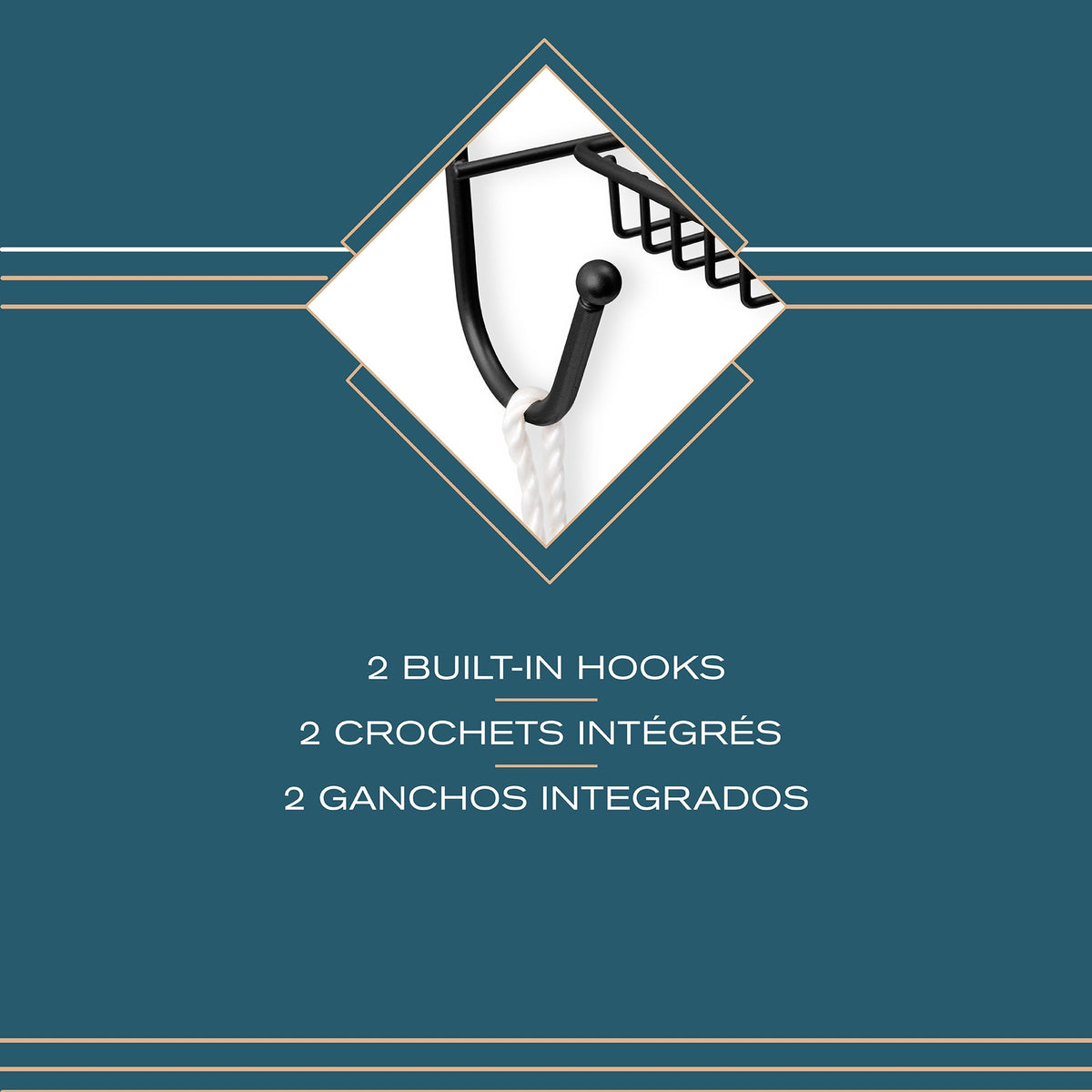 Organizador de ducha Rondo de 3 niveles