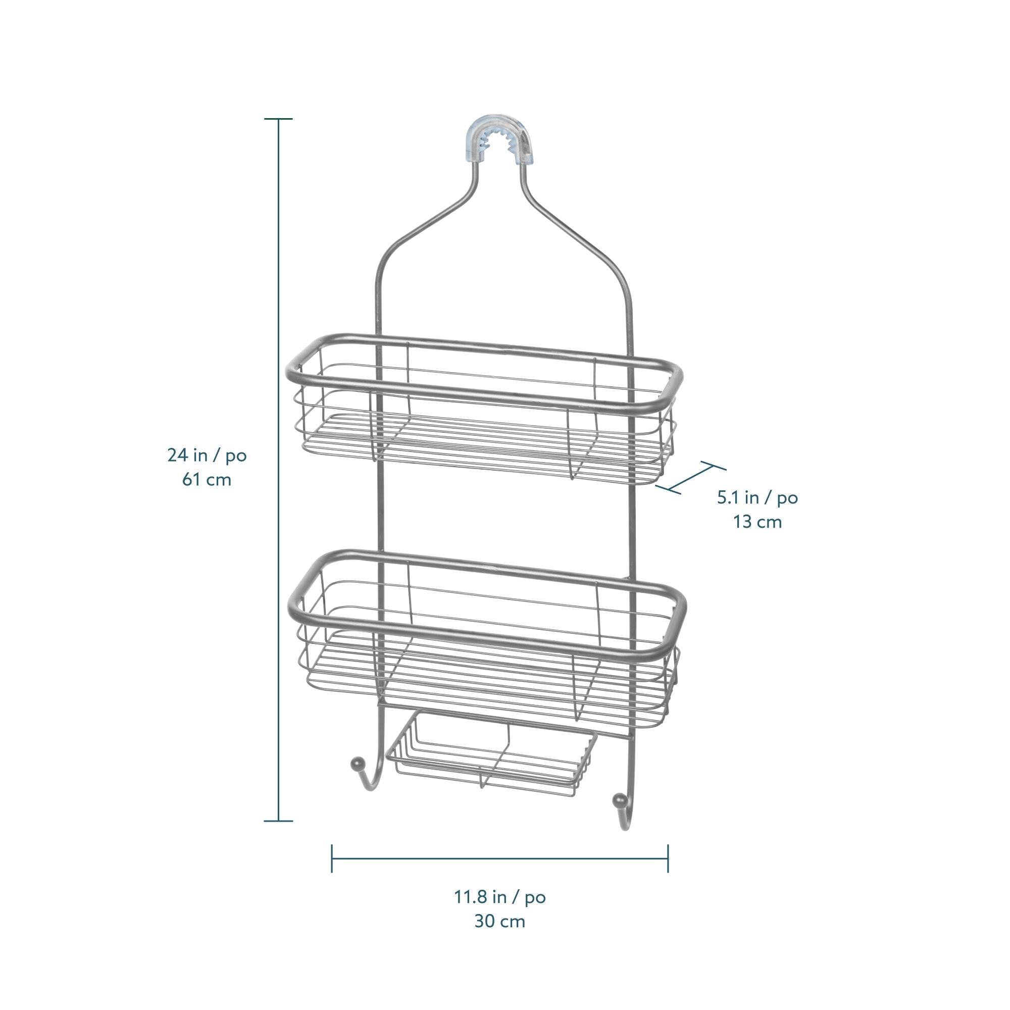 Rondo Organizador  para regadera  de 3 niveles