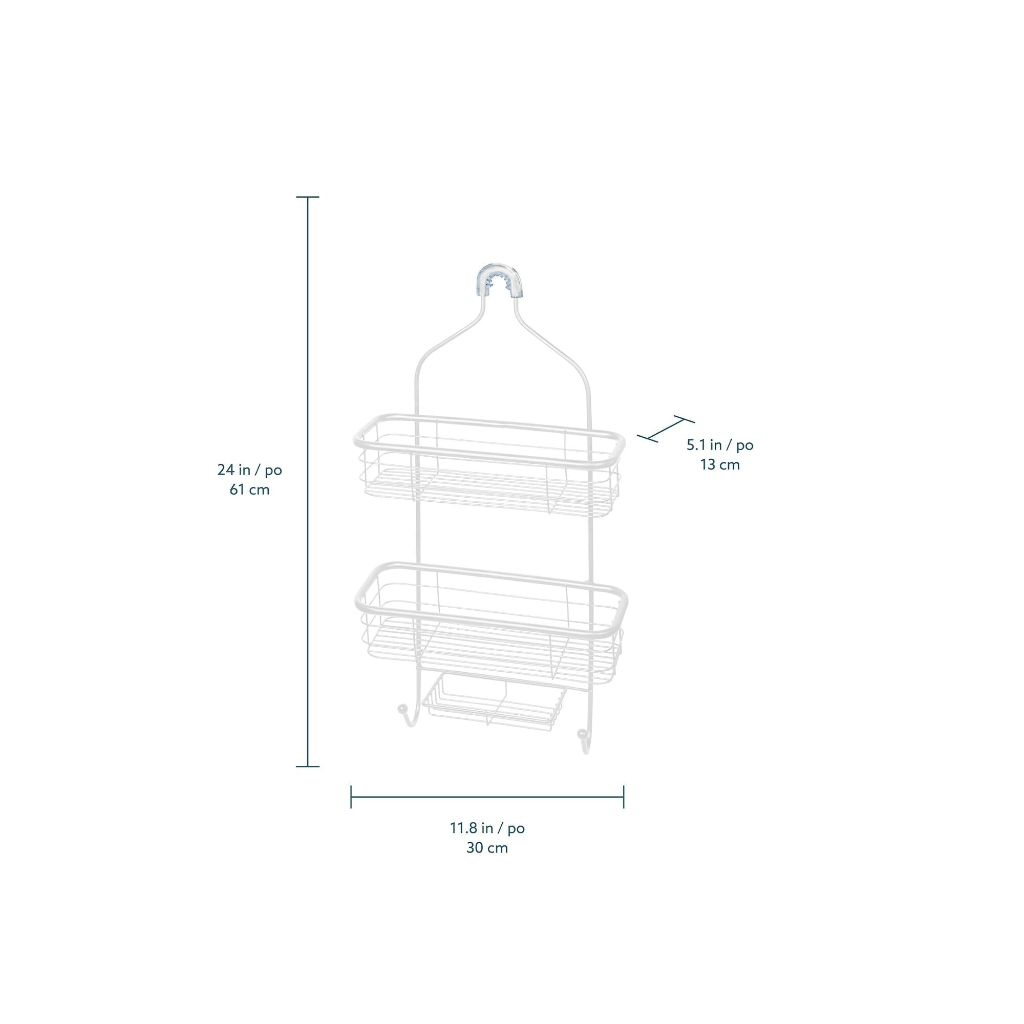 Rondo Organizador colgante para baño de 3 niveles