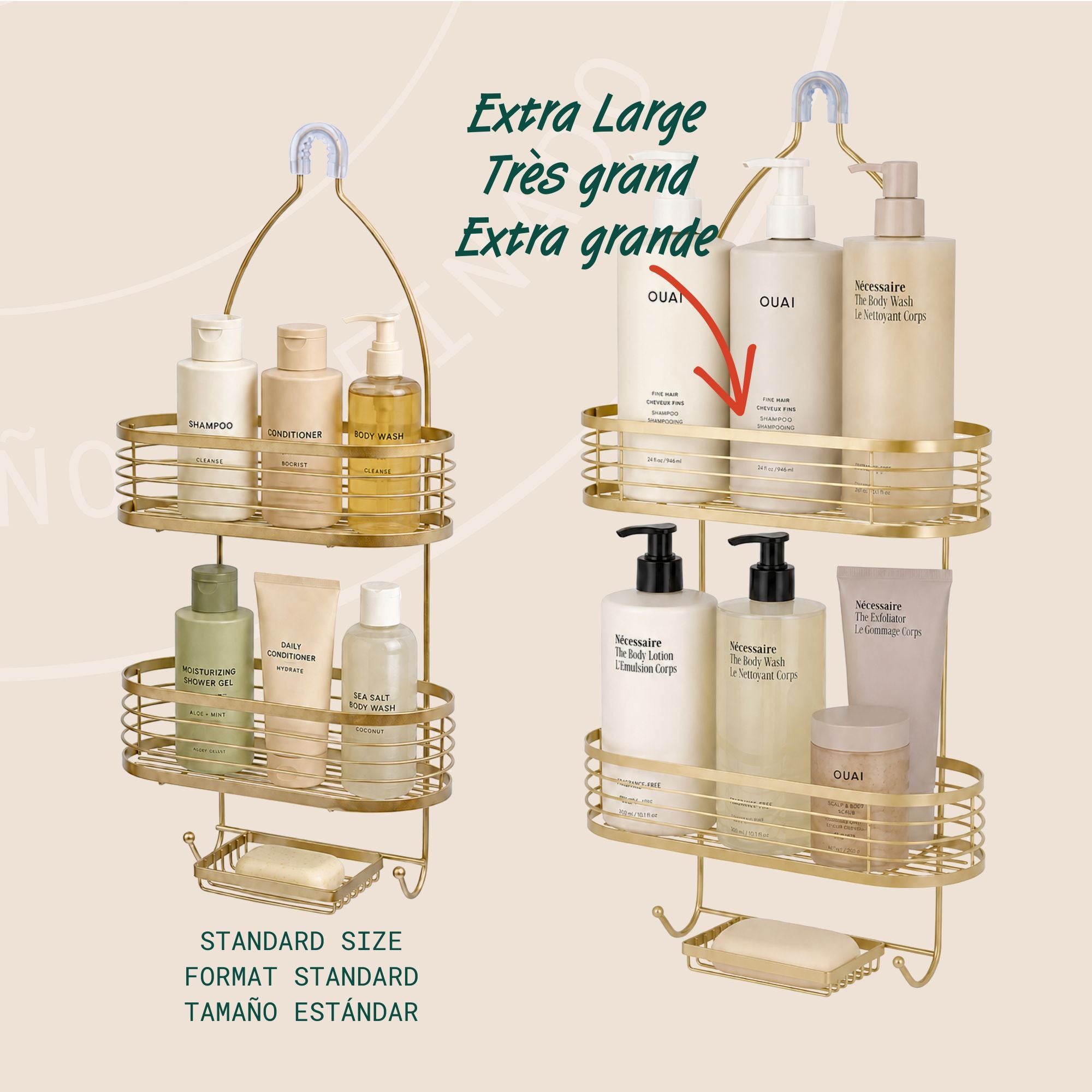 Linea Organizador para regadera de 3 niveles