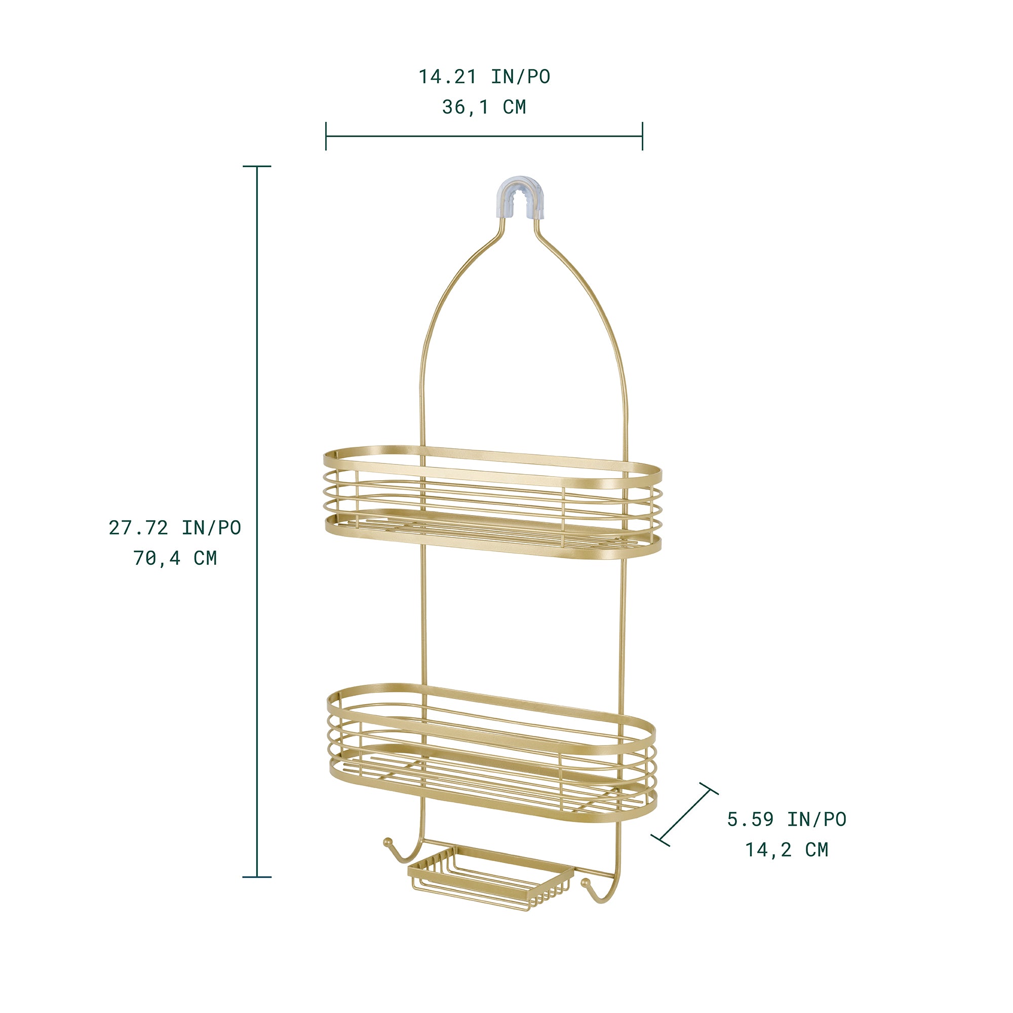 Linea Organizador para regadera de 3 niveles