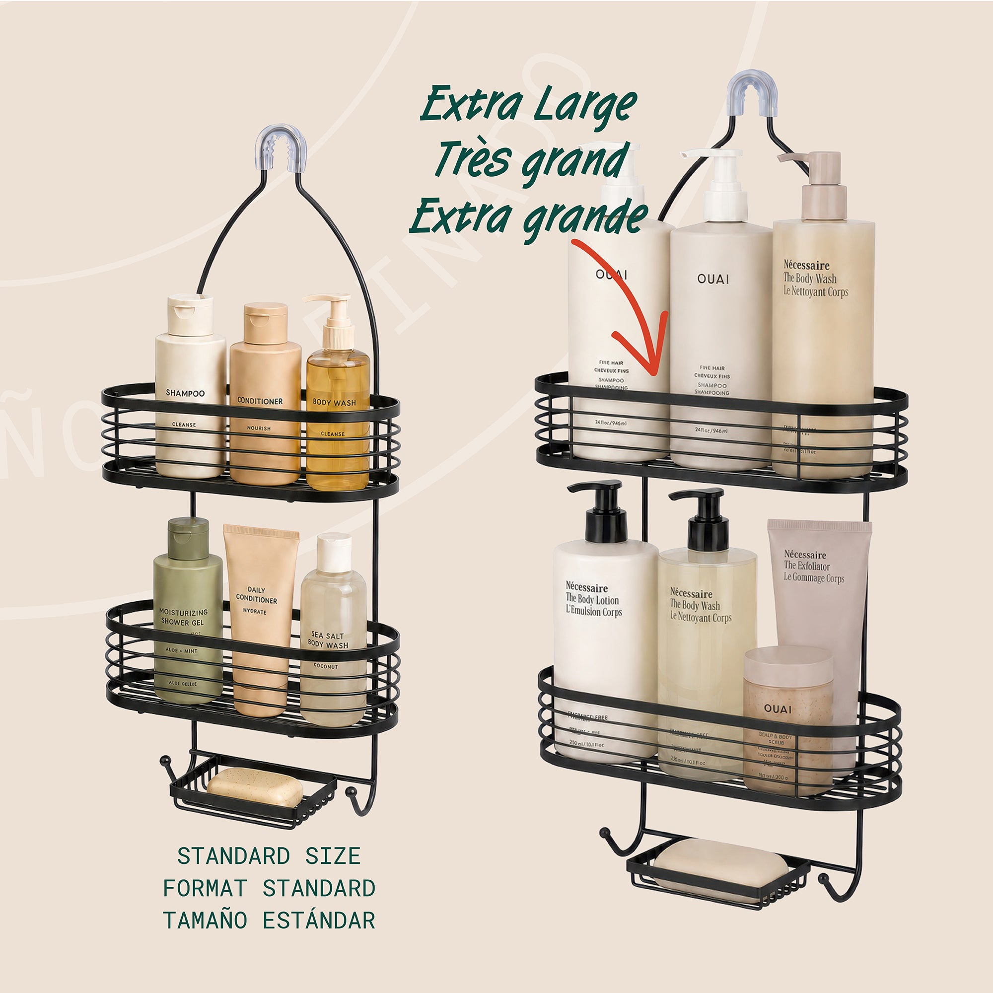 Linea Organizador para regadera de 3 niveles
