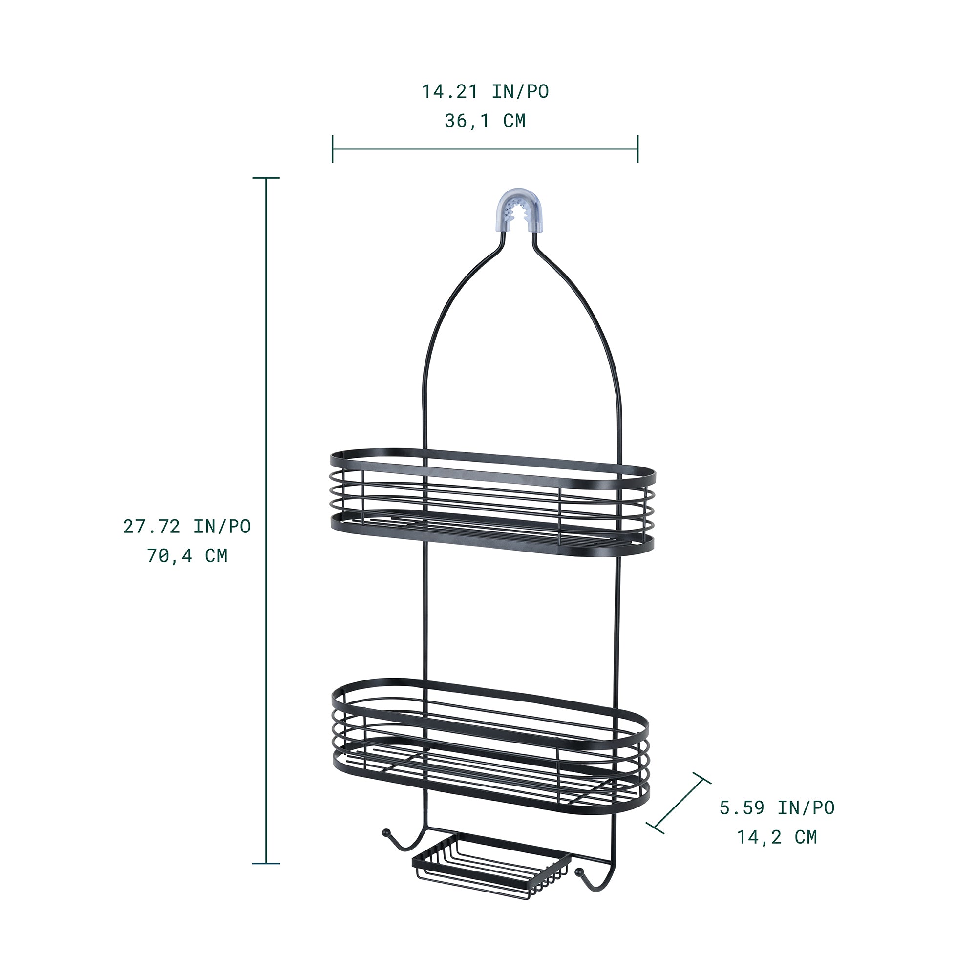 Linea Organizador para regadera de 3 niveles
