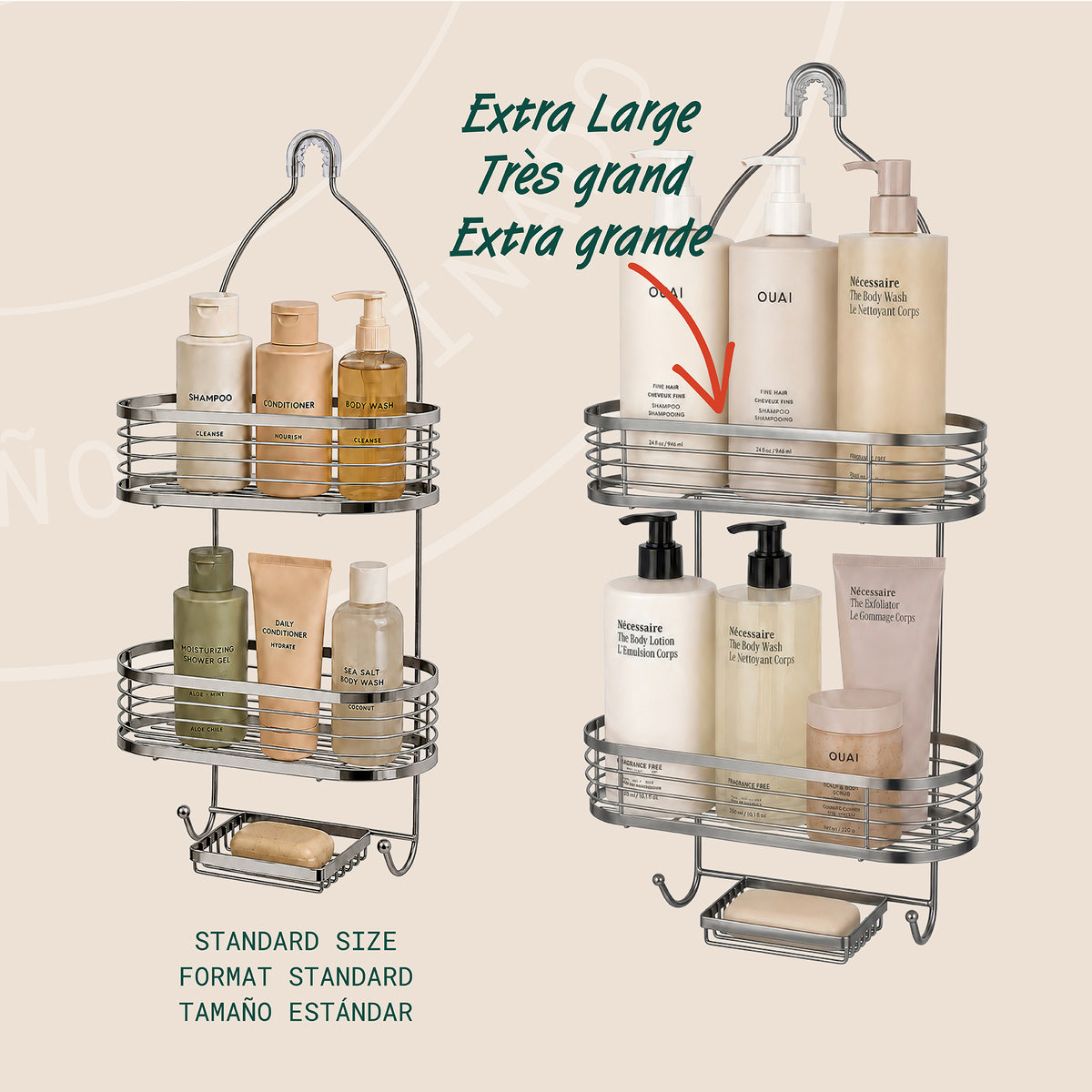Linea Caddy de douche à 3 niveaux