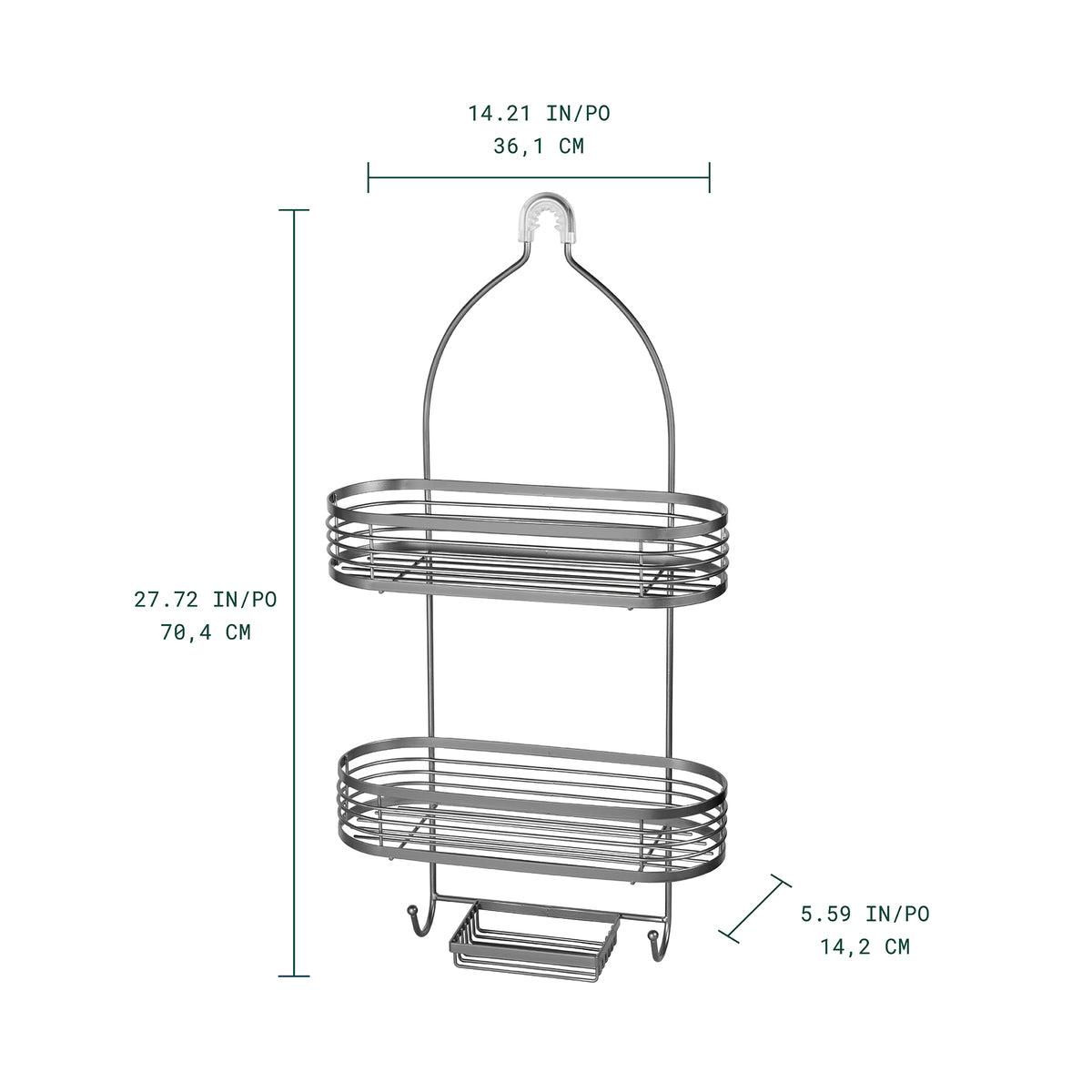 Linea Caddy de douche à 3 niveaux