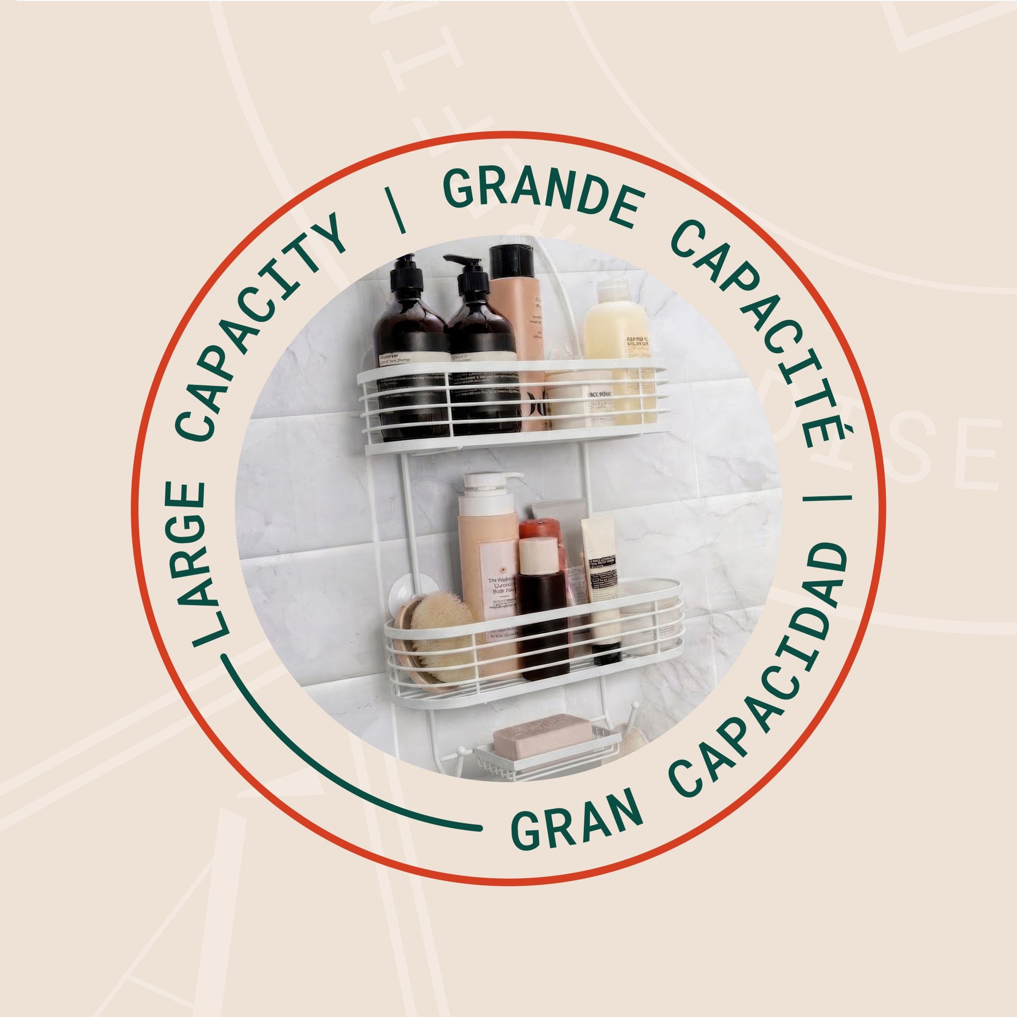 Linea Organizador para regadera de 3 niveles