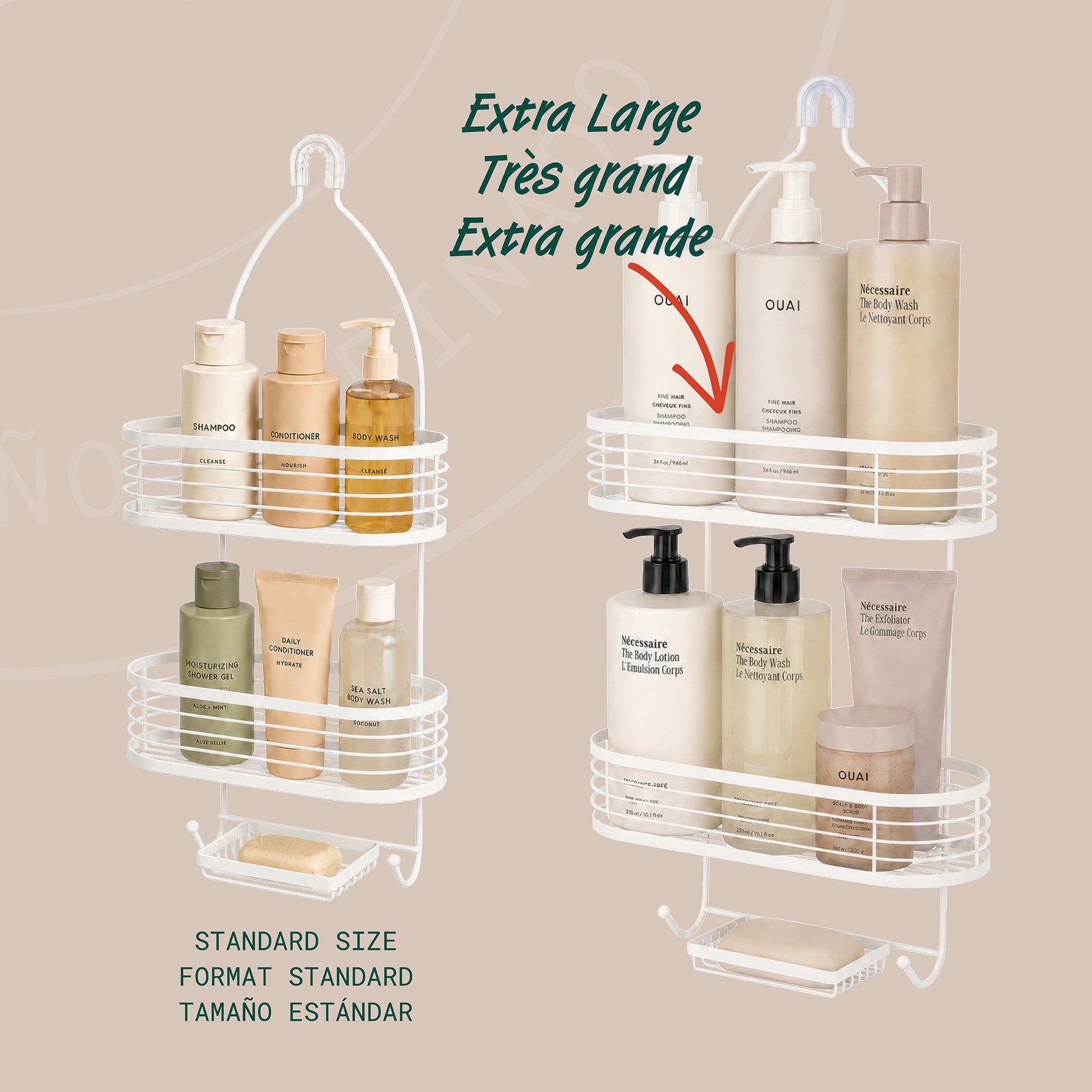 Linea Organizador para regadera de 3 niveles