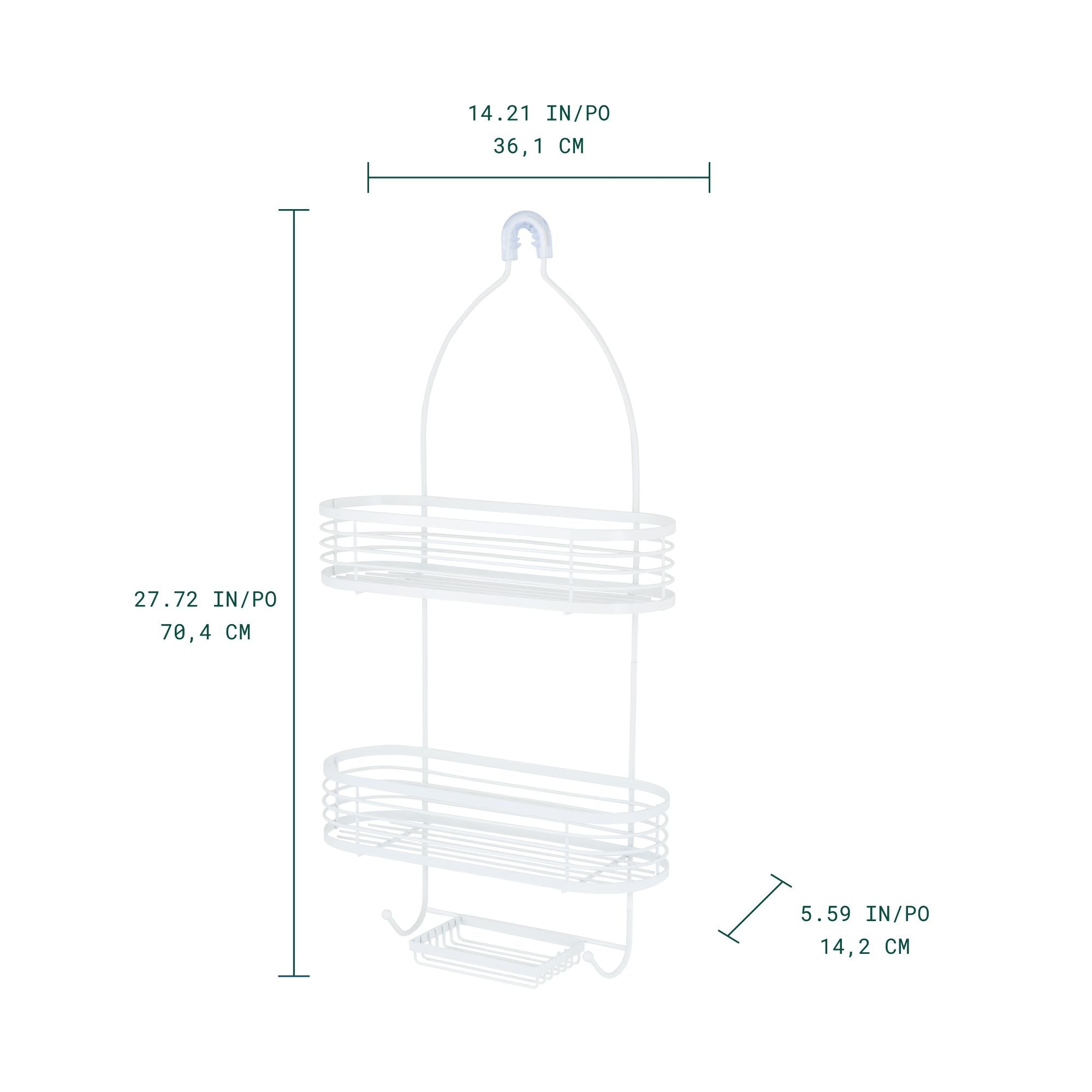 Linea Organizador para regadera de 3 niveles