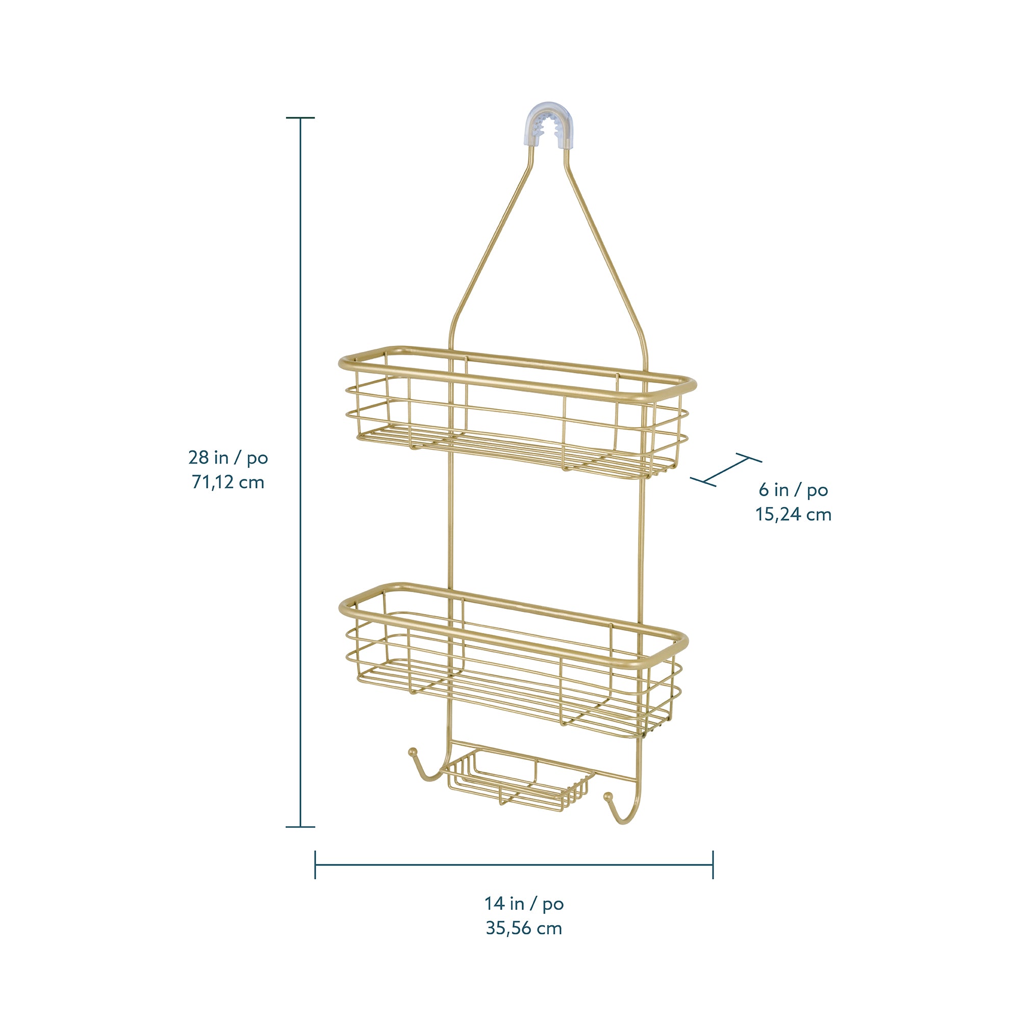 Rondo Organizador  para regadera  de 3 niveles