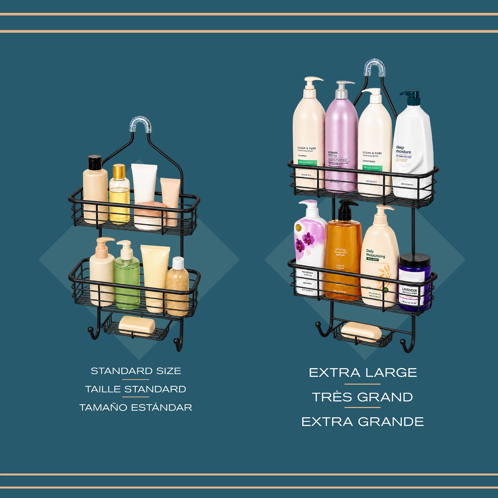 Rondo Organizador  para regadera  de 3 niveles