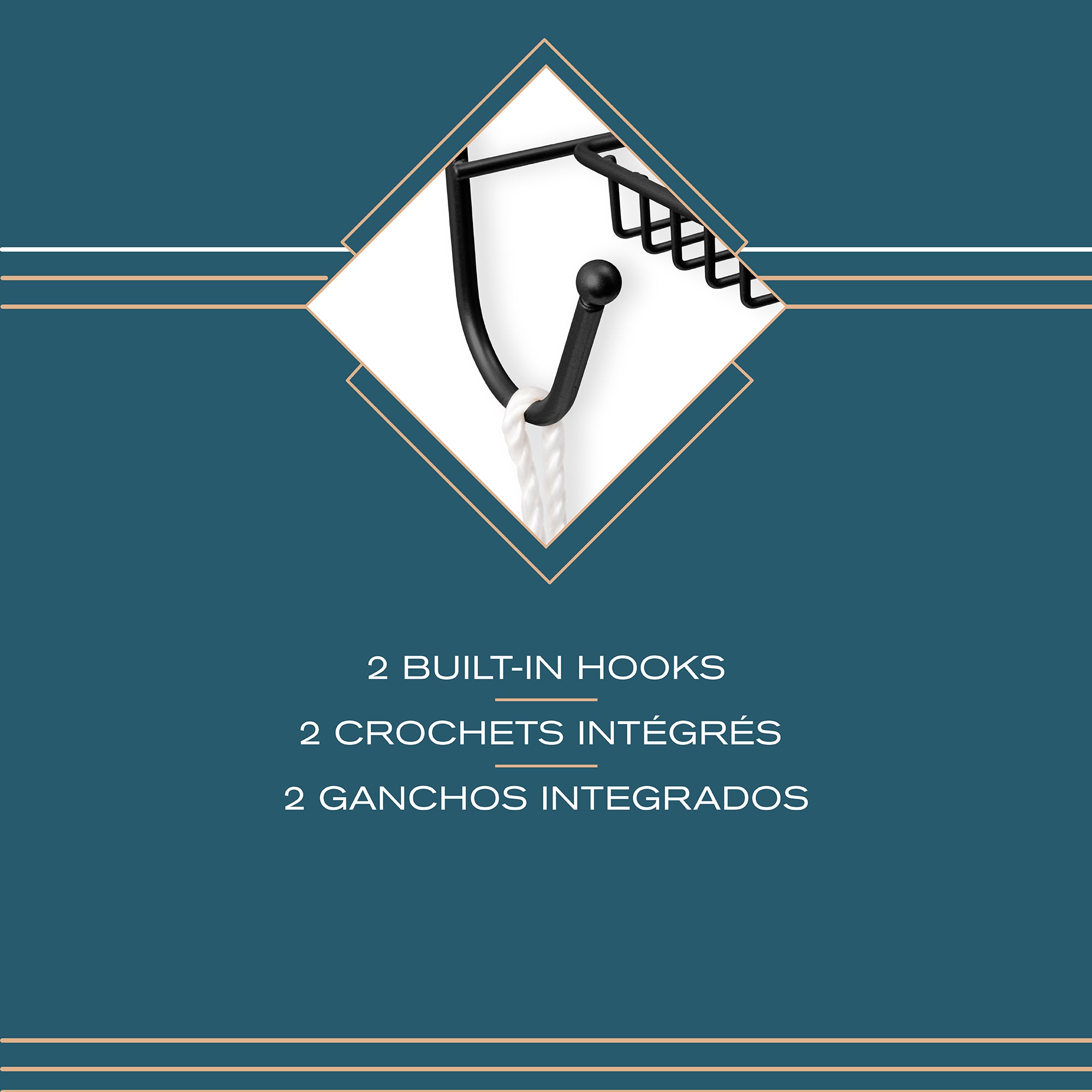 Rondo Organizador  para regadera  de 3 niveles