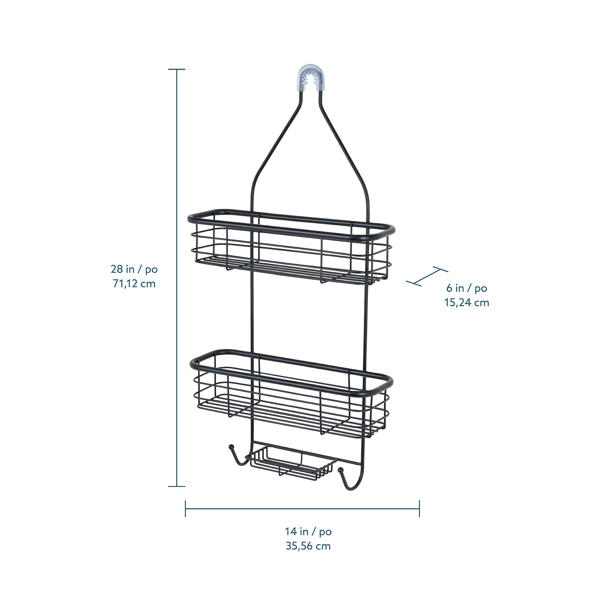 Rondo Organizador  para regadera  de 3 niveles
