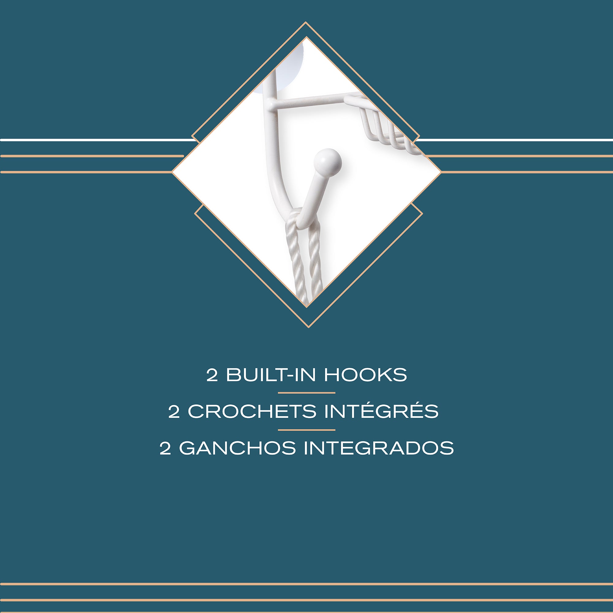 Rondo Organizador  para regadera  de 3 niveles