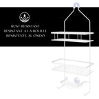 Organizador de ducha rectangular de 3 niveles