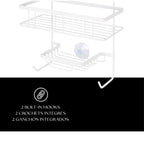 Organizador de ducha rectangular de 3 niveles