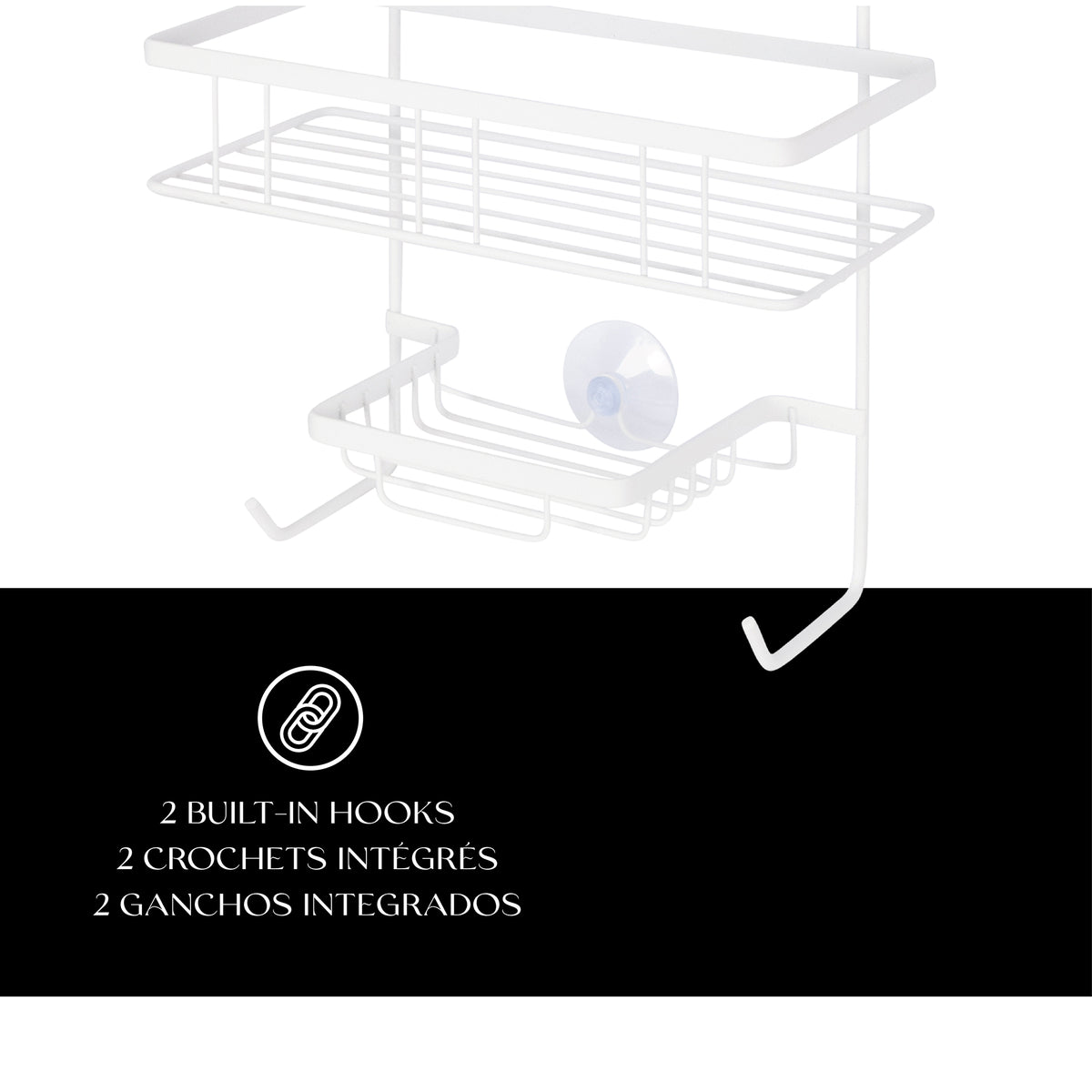 Rectangle 3-Tier Shower Caddy