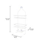 Organizador de ducha rectangular de 3 niveles