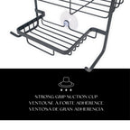 Organizador de ducha rectangular de 3 niveles