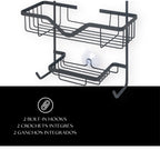 Organizador de ducha rectangular de 3 niveles