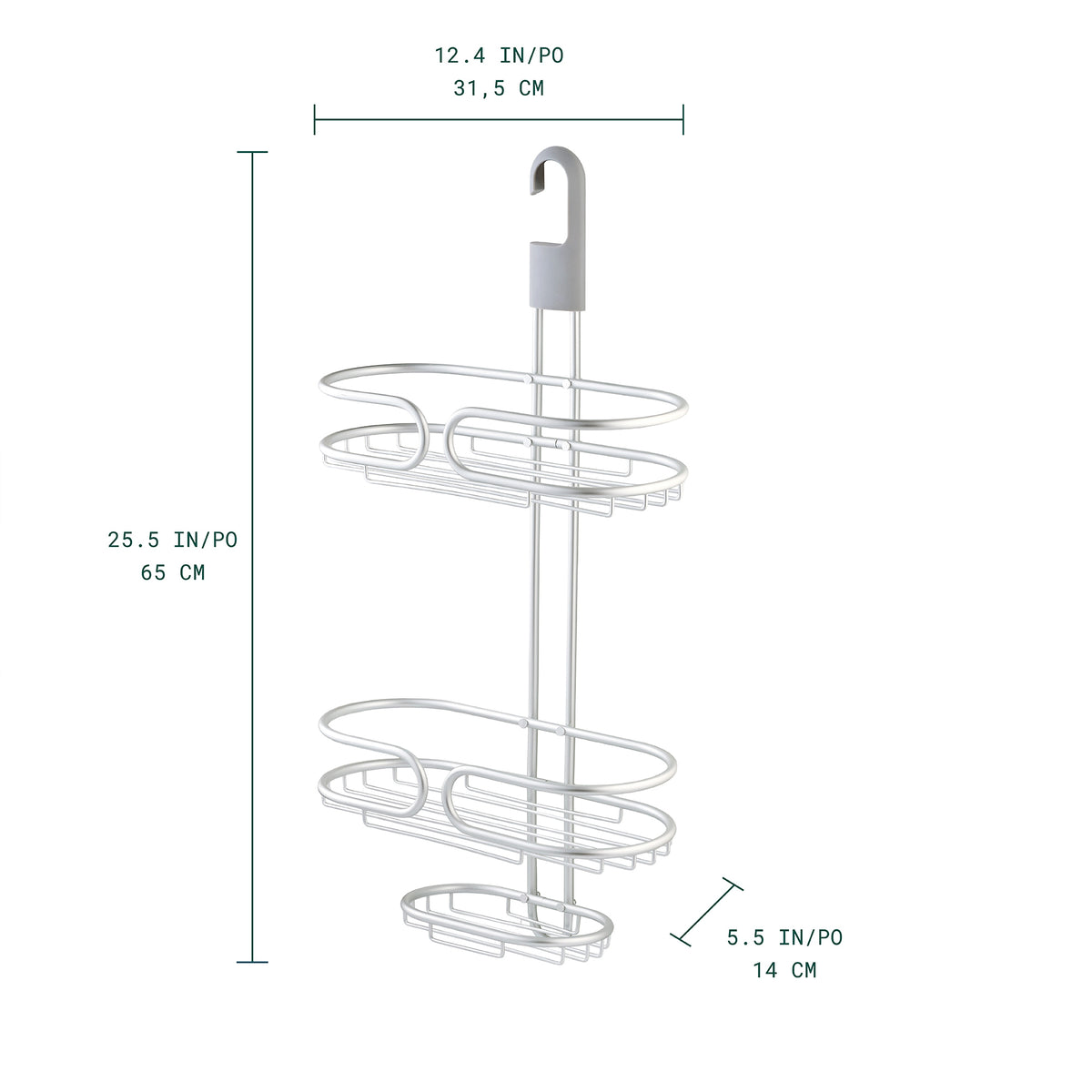 Oslo 3-Tier Hanging Shower Caddy