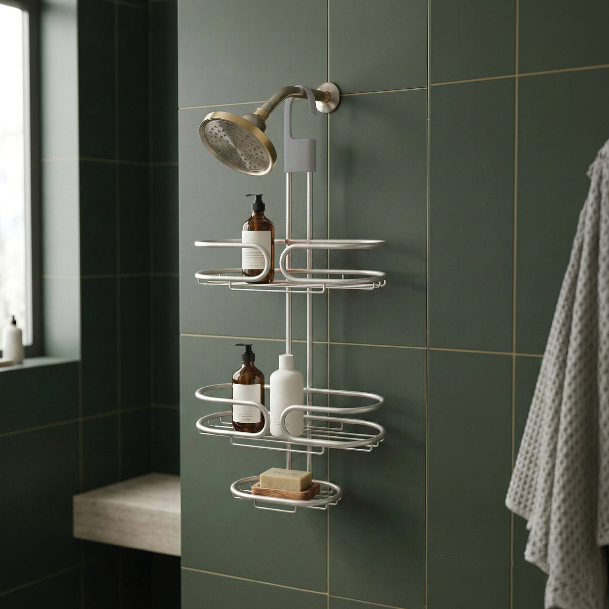 Oslo 3-Tier Hanging Shower Caddy