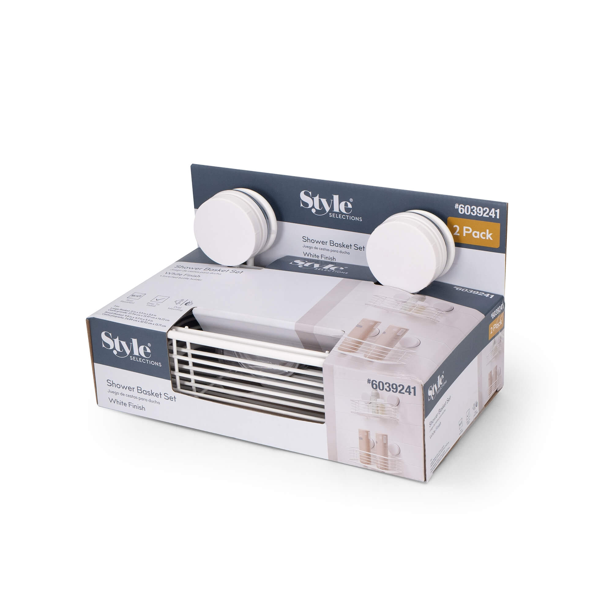 Joslyn 2-Pack Suction Baskets