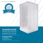 Cubo Shower Door, Attribute Detail View 1.