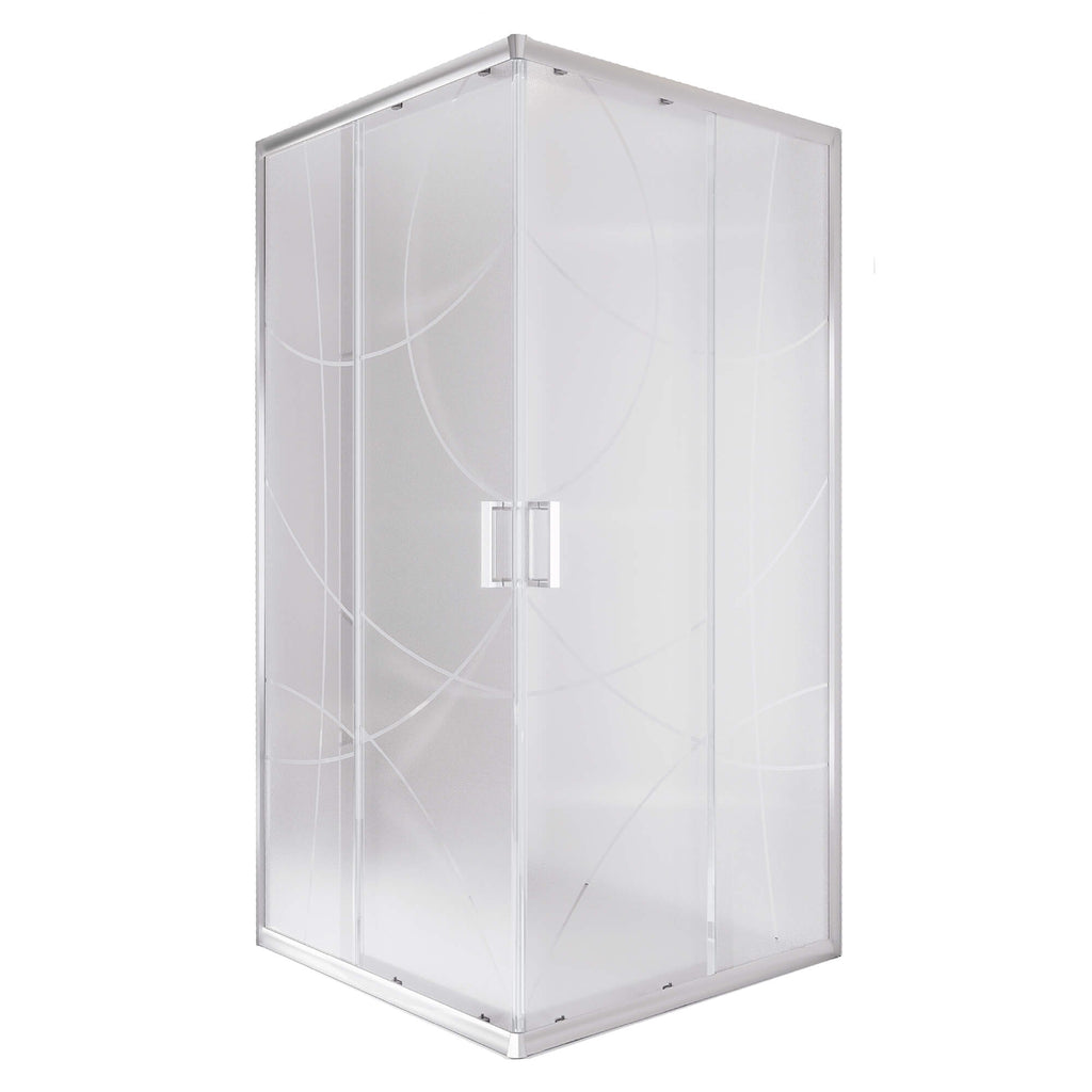 Cubo Shower Door, Front View.