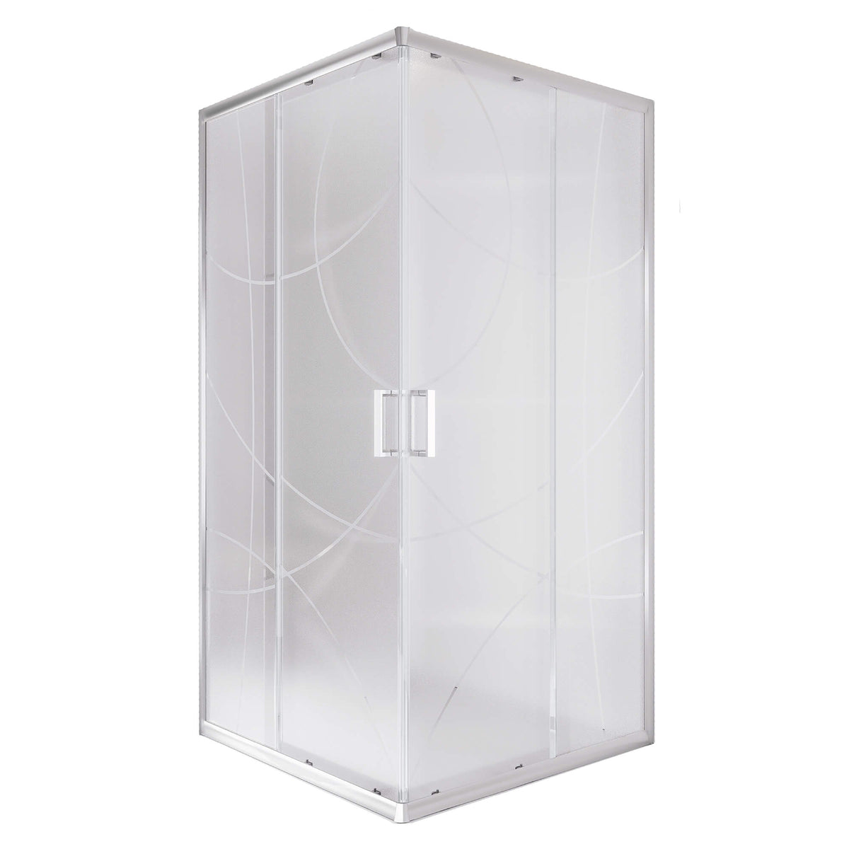 Cubo Shower Door, Front View.