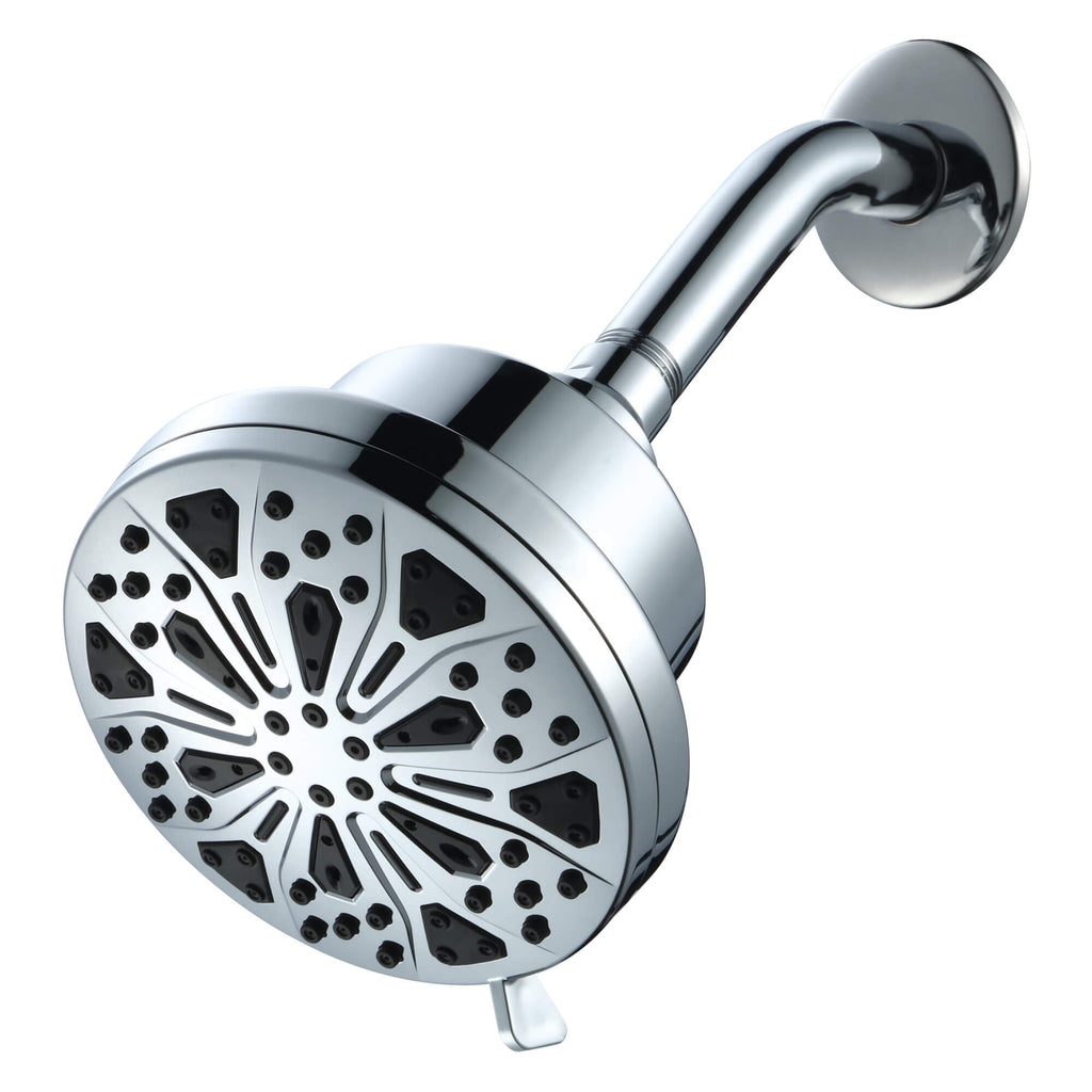 Palmira 8-Spray Filtered Shower Head, Three-Quarter View.