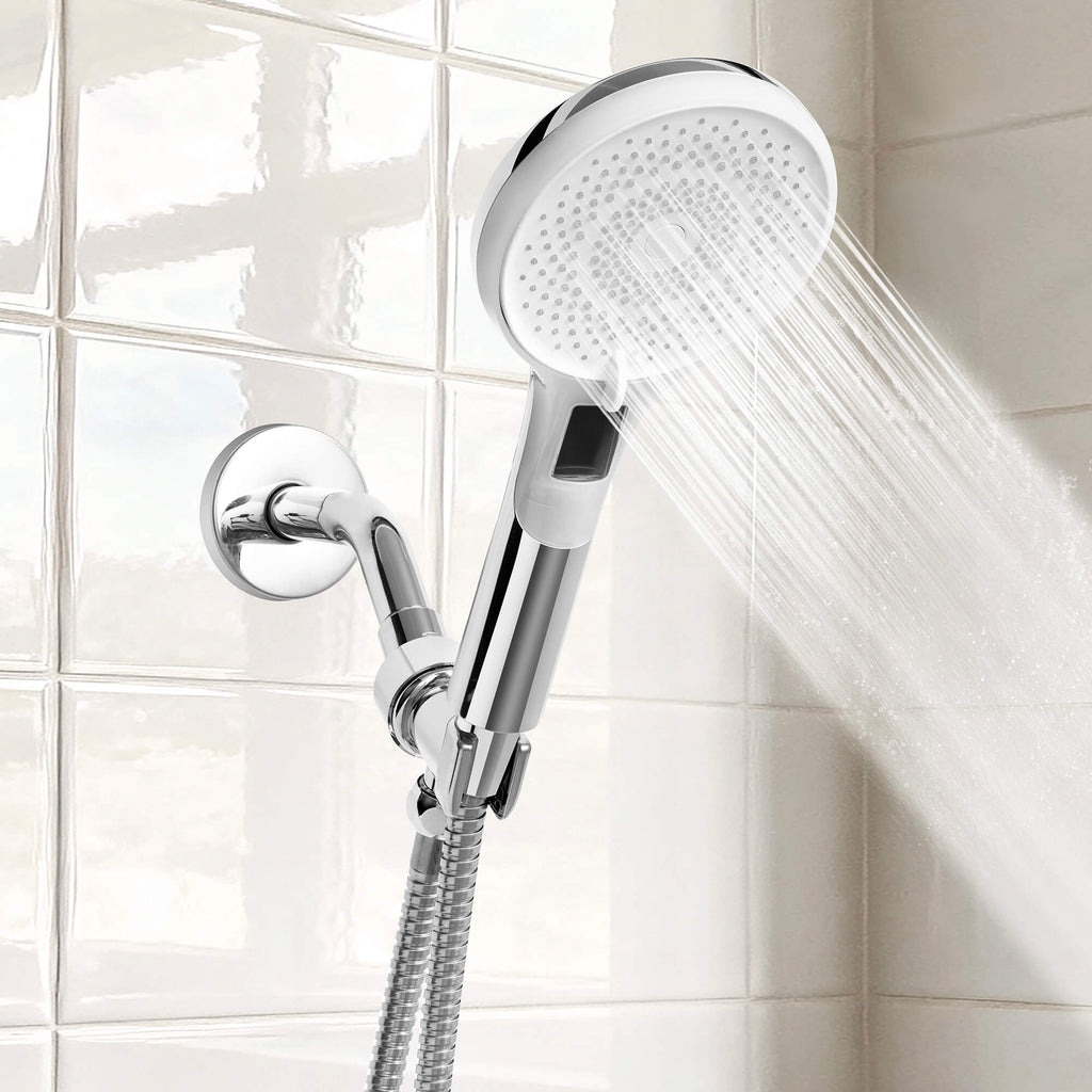 Cabezal de ducha de mano Novo de 3 chorros con pantalla LED