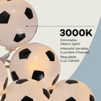Guirnalda de 10 luces de fútbol
