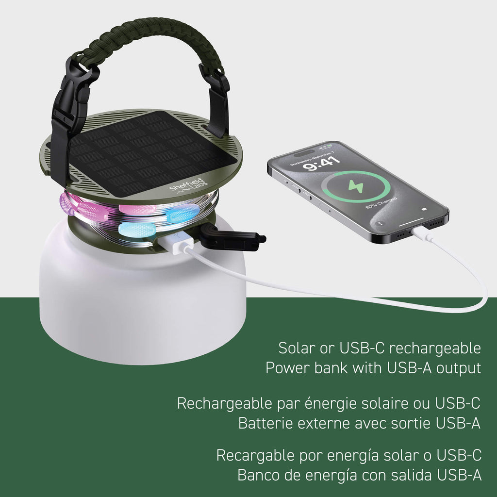 Linterna solar multifunción Atlas