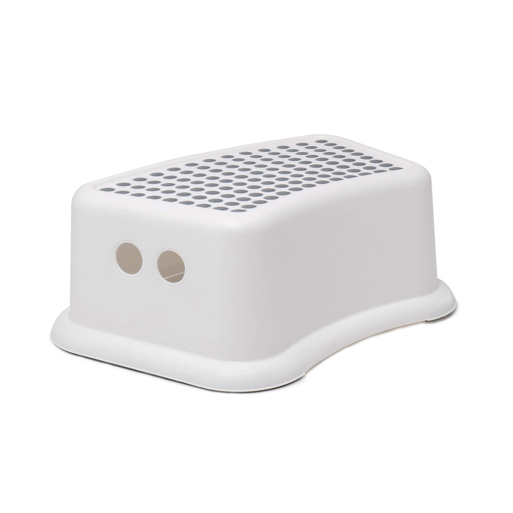 Robbie Bathroom Step Stool, Three-Quarter View.