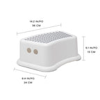 Robbie Bathroom Step Stool, Dimensions Diagram.