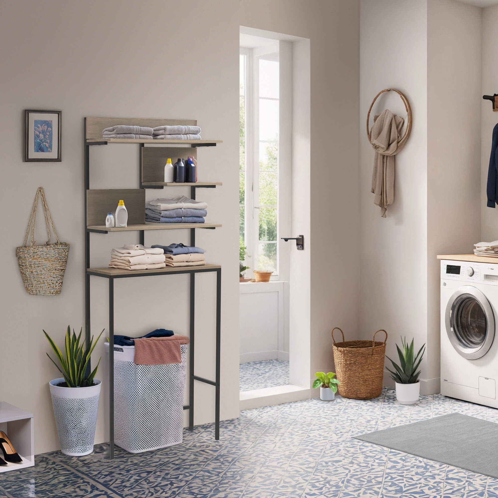 Clario Étagère autoportante à 4 niveaux