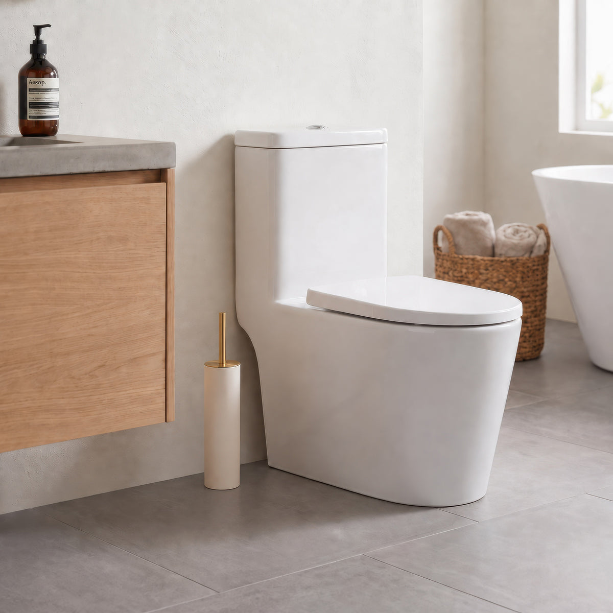 Althi Slim Toilet Brush and Holder