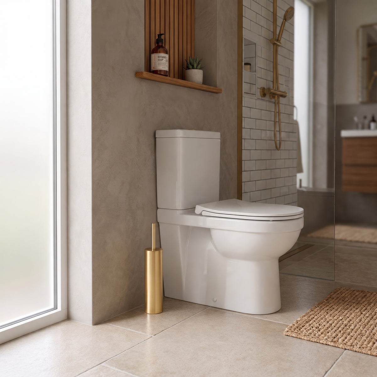 Althi Slim Toilet Brush and Holder